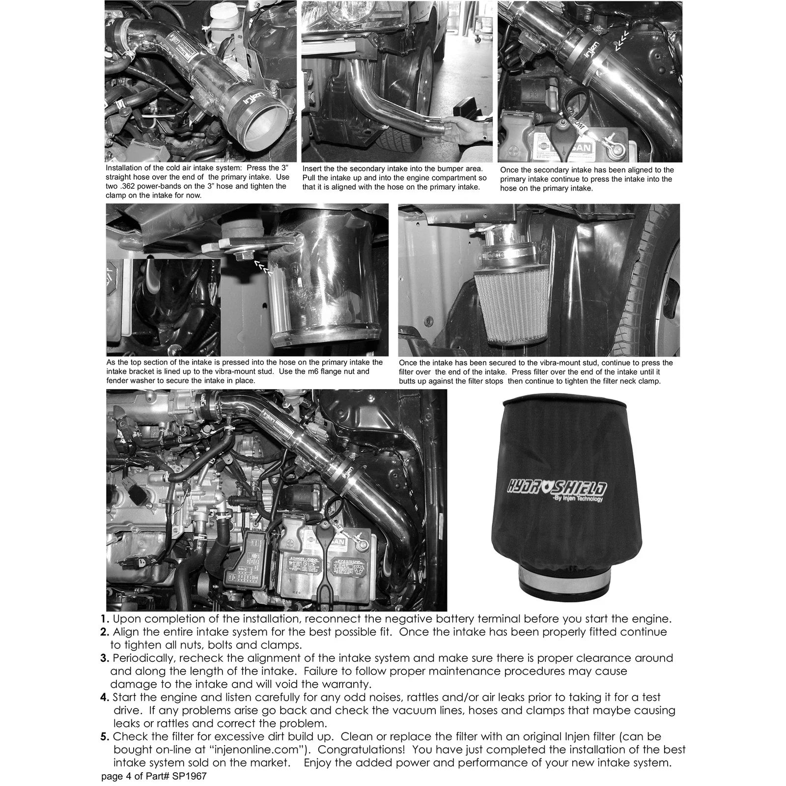 Injen 2002-2006 Sentra 1.8L 4 Cyl. Black Cold Air Intake