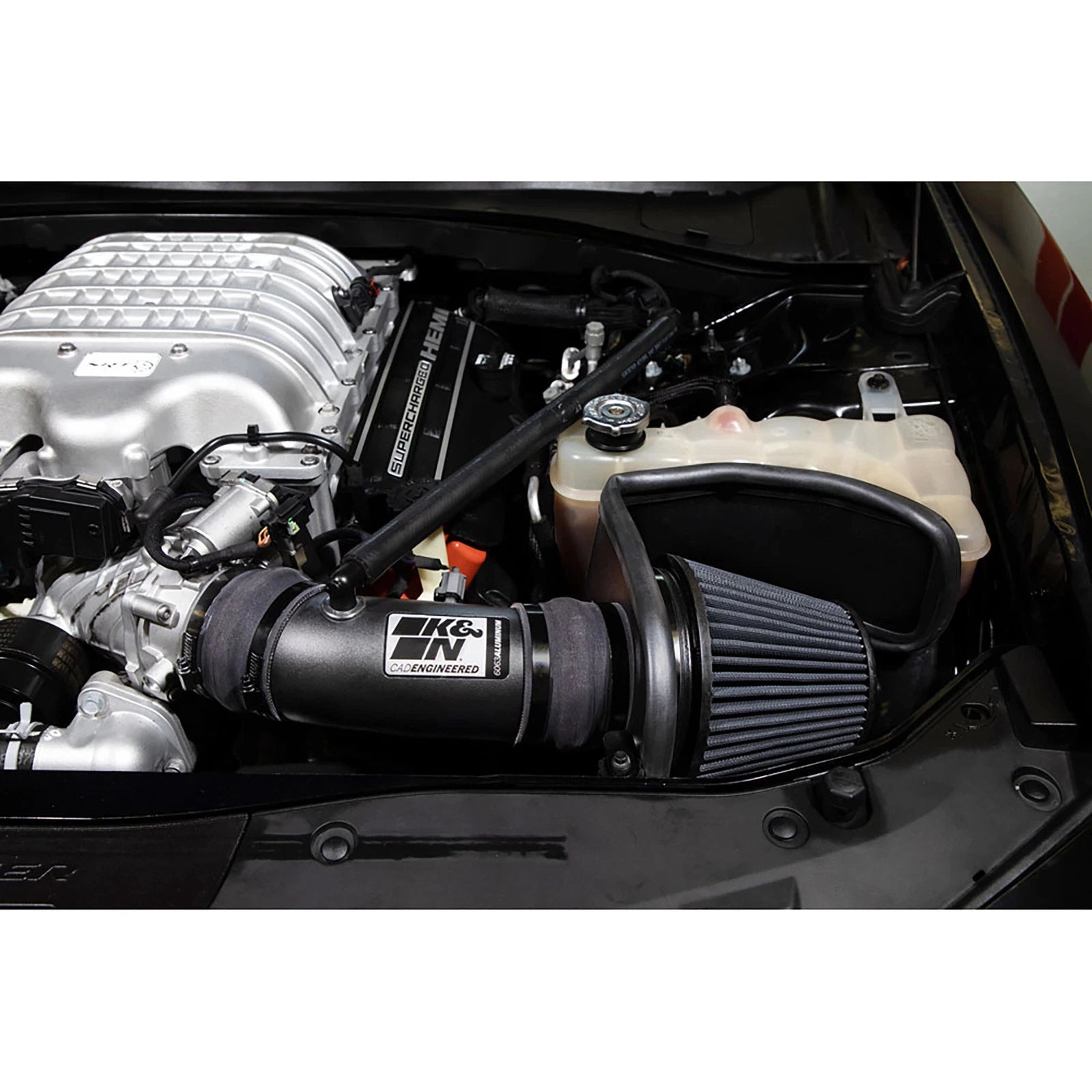 K&N 17-23 Dodge Charger/Challenger Hellcat SC 6.2L V8 DRYFLOW Performance Air Intake System