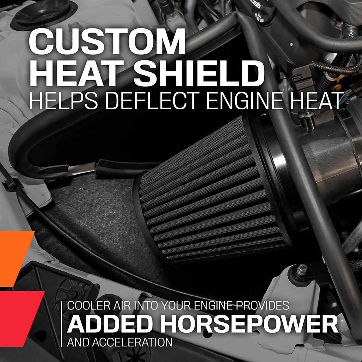 K&N 17-23 Dodge Charger/Challenger Hellcat SC 6.2L V8 DRYFLOW Performance Air Intake System