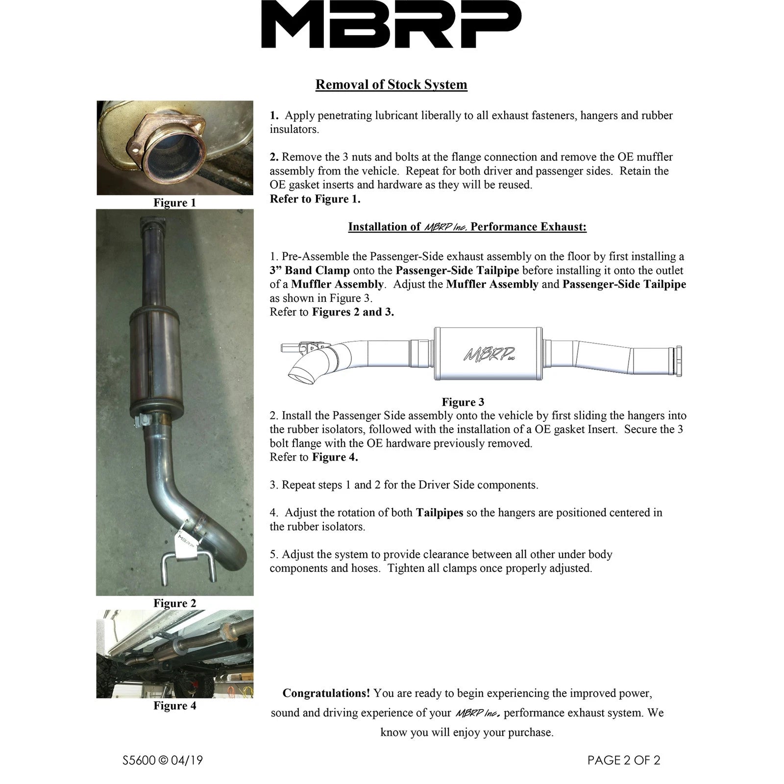MBRP 03-18 Mercedes-Benz W463A G-Class 3in Cat Back Dual Turn Down T304