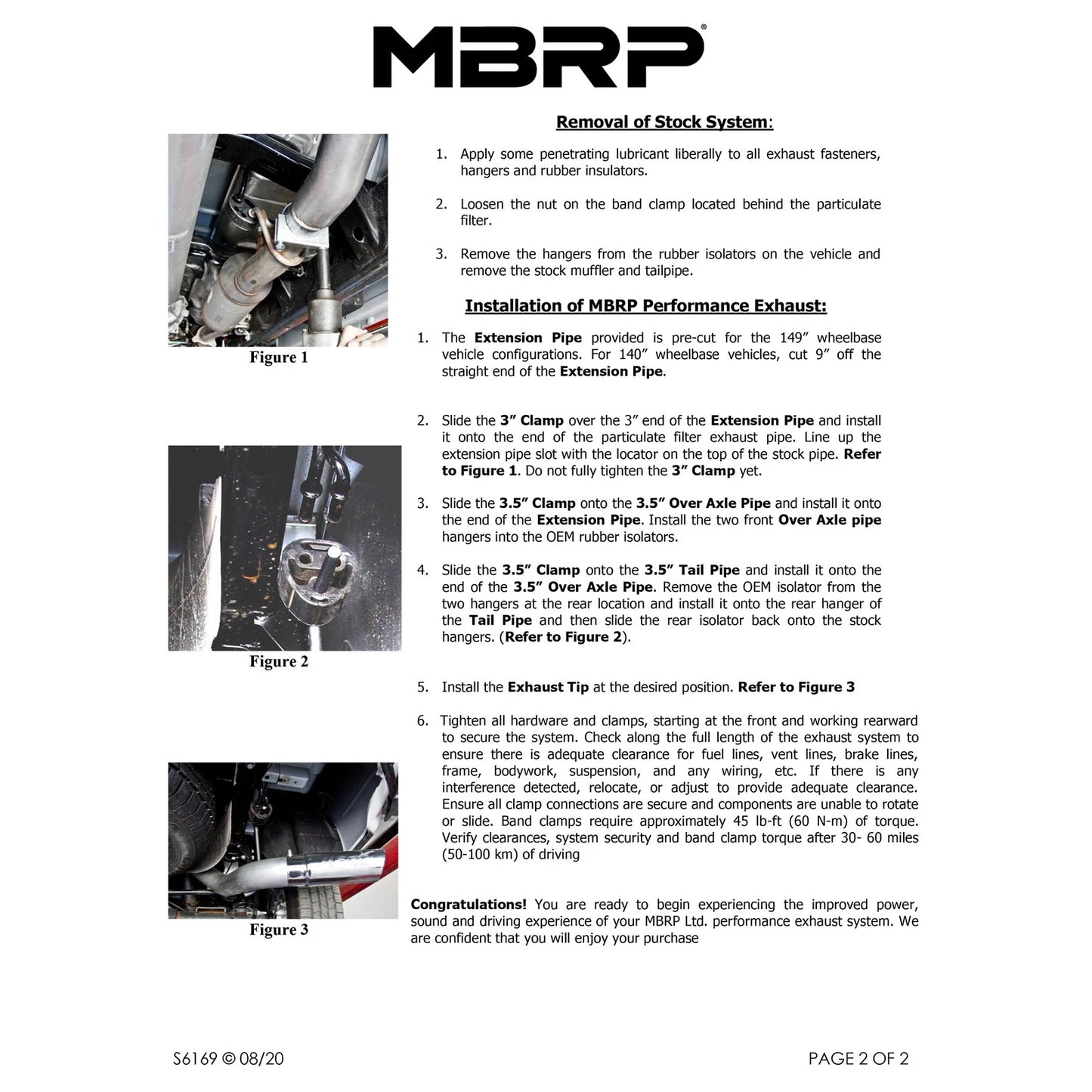 MBRP 2014 Dodge Ram 1500 3.0L EcoDiesel 3.5in Filter Back Exhaust Single Side Exit T409
