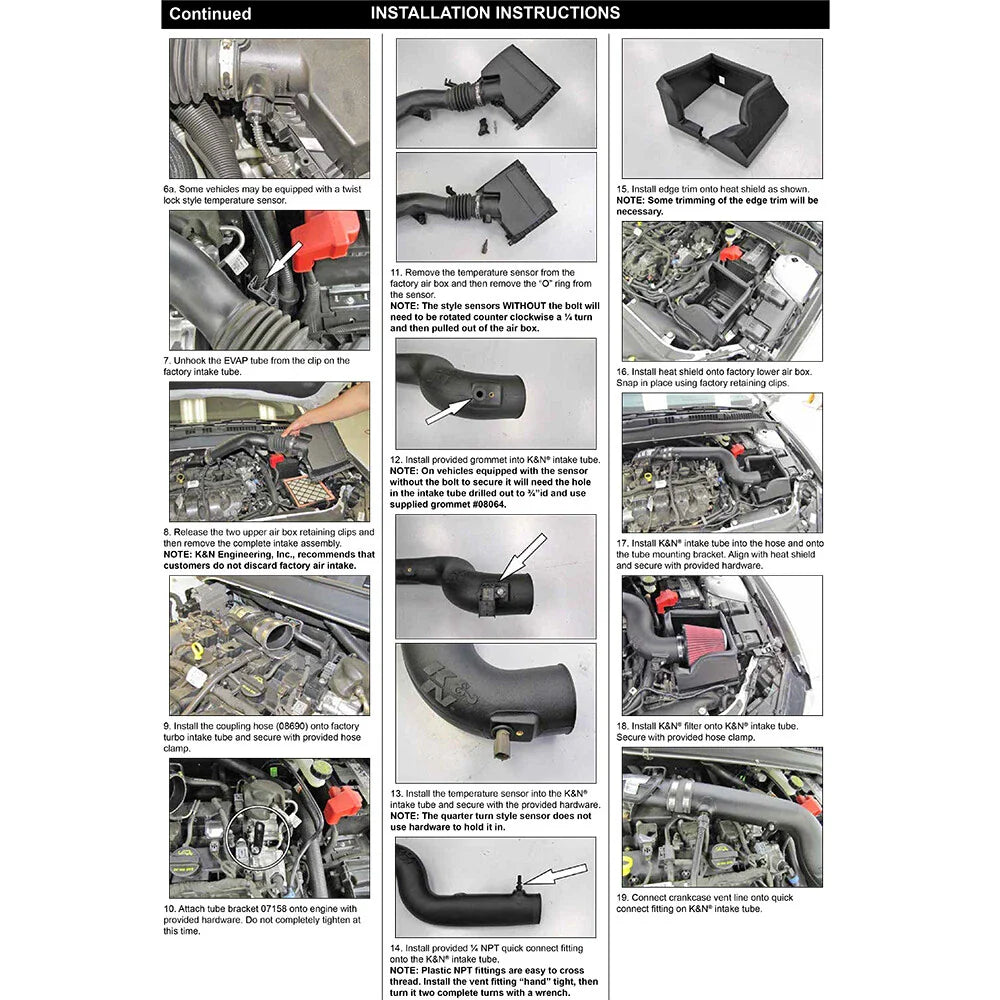 K&N 13-15 Ford Fusion 2.0L Performance Intake Kit