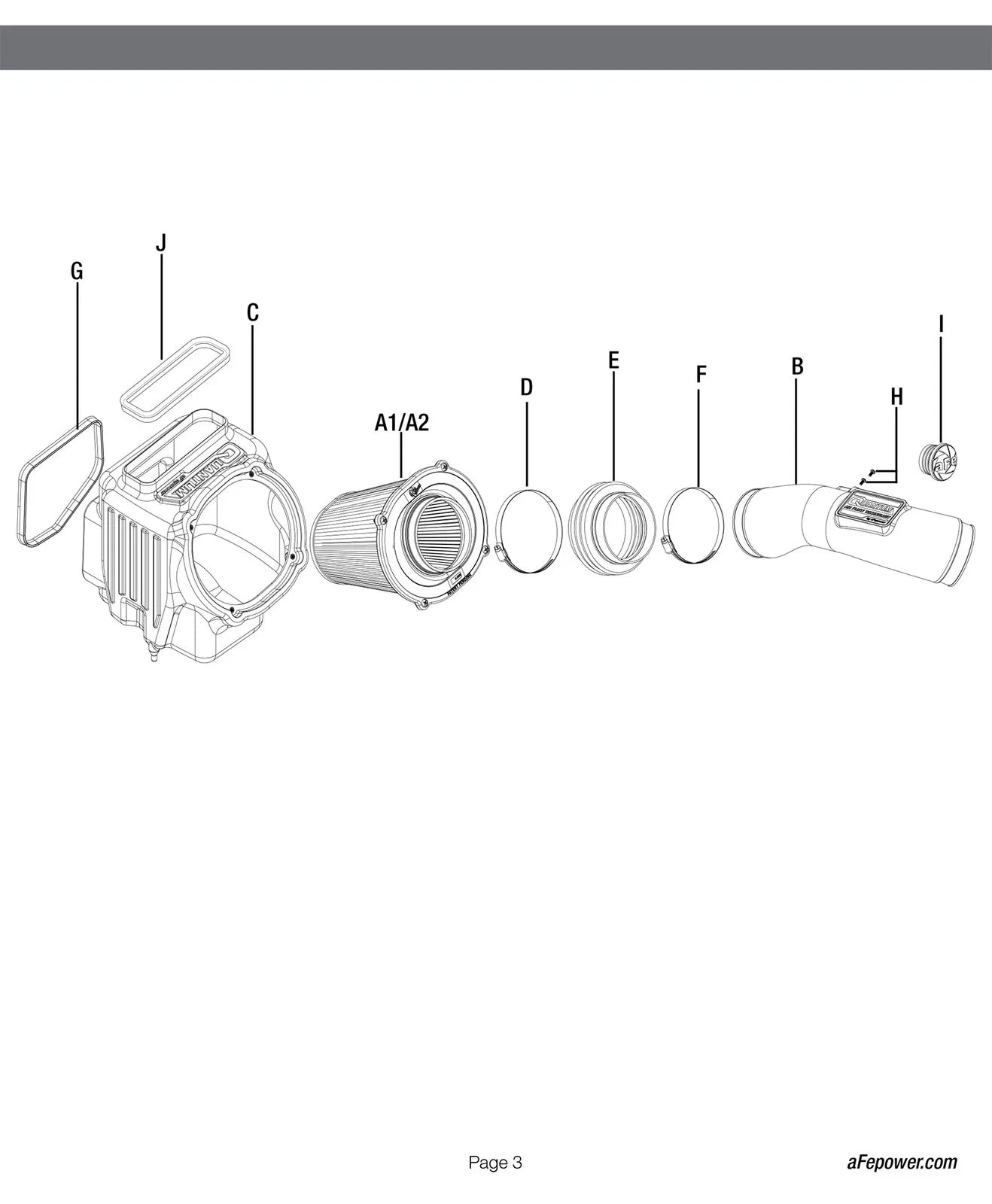 aFe Quantum Pro 5R Cold Air Intake System 17-18 GM/Chevy Duramax V6-6.6L L5P - Oiled