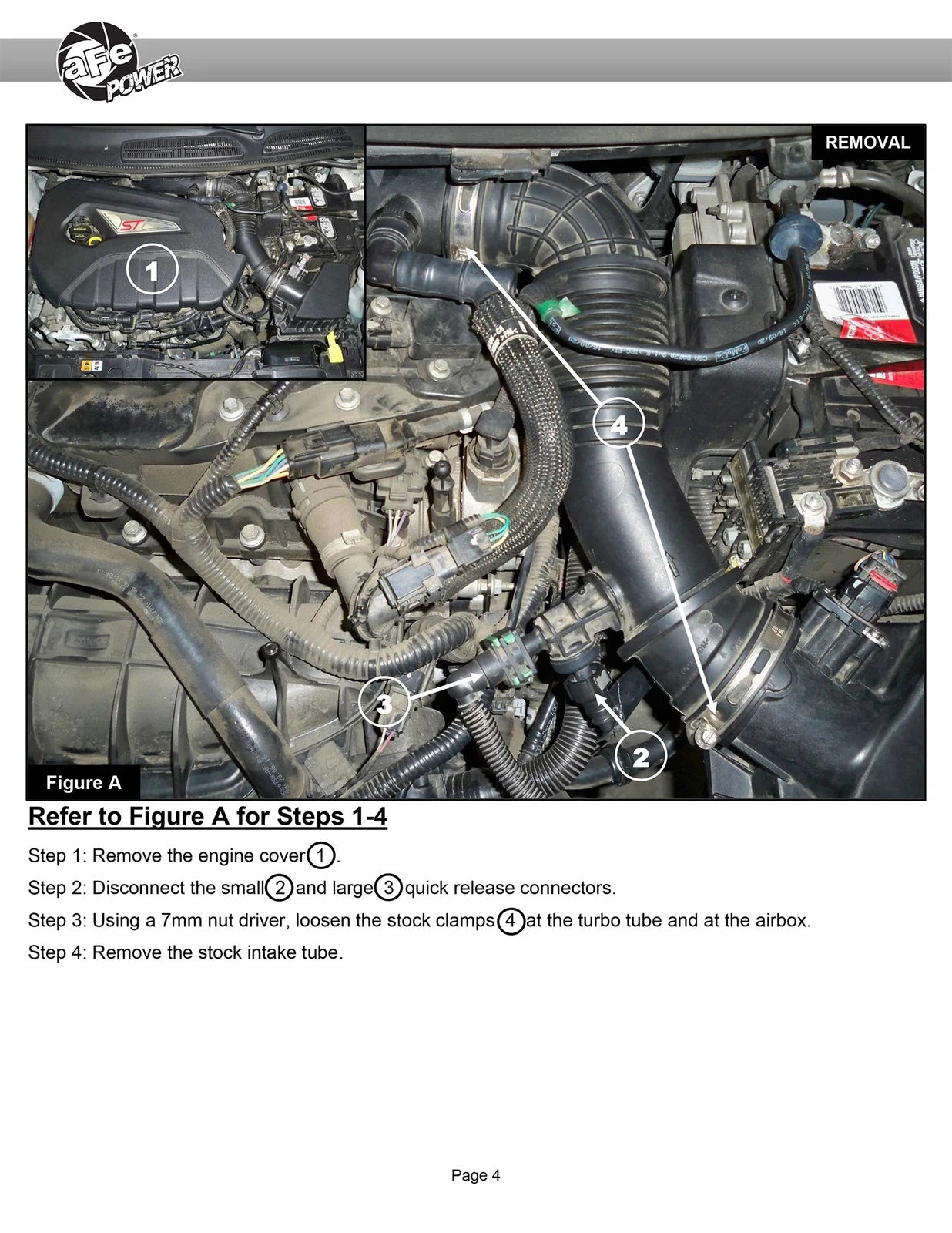 aFe POWER Momentum GT Pro Dry S Intake System 16-19 Ford Fiesta ST L4-1.6L (t)