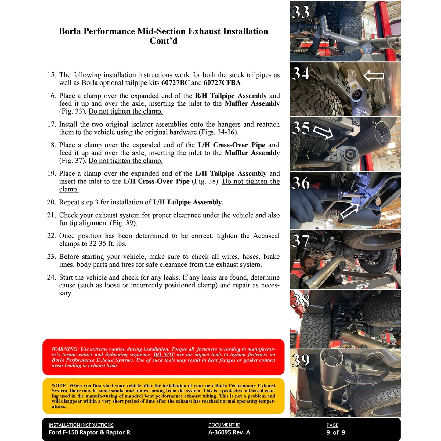 Borla 23-24 Ford F-150 Raptor R ATAK Catback Exhaust
