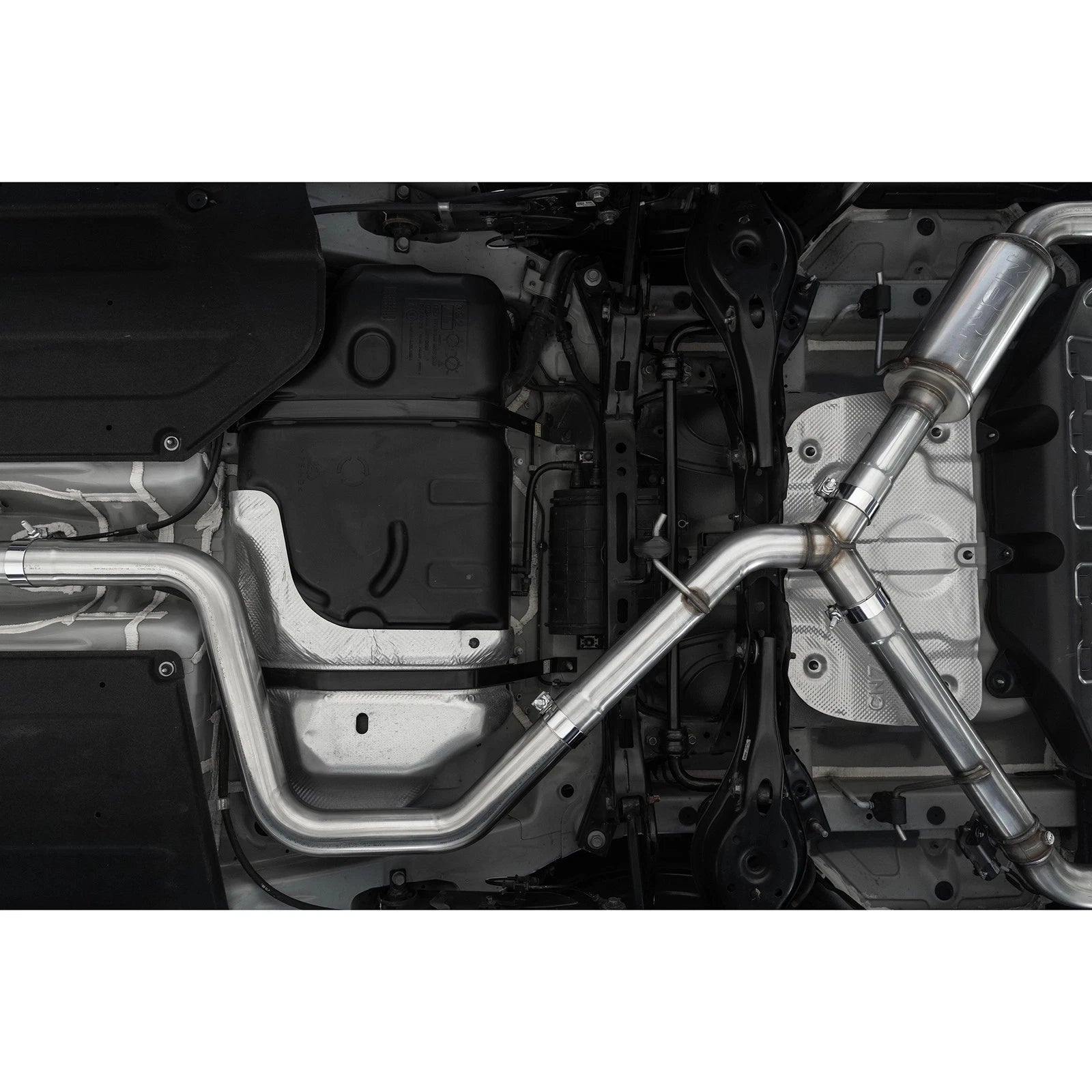MBRP 22-23 Hyundai Elantra N 2.0L Turbo T304 5in OD CF Tips Dual Outlet 3in Cat Back Exhaust