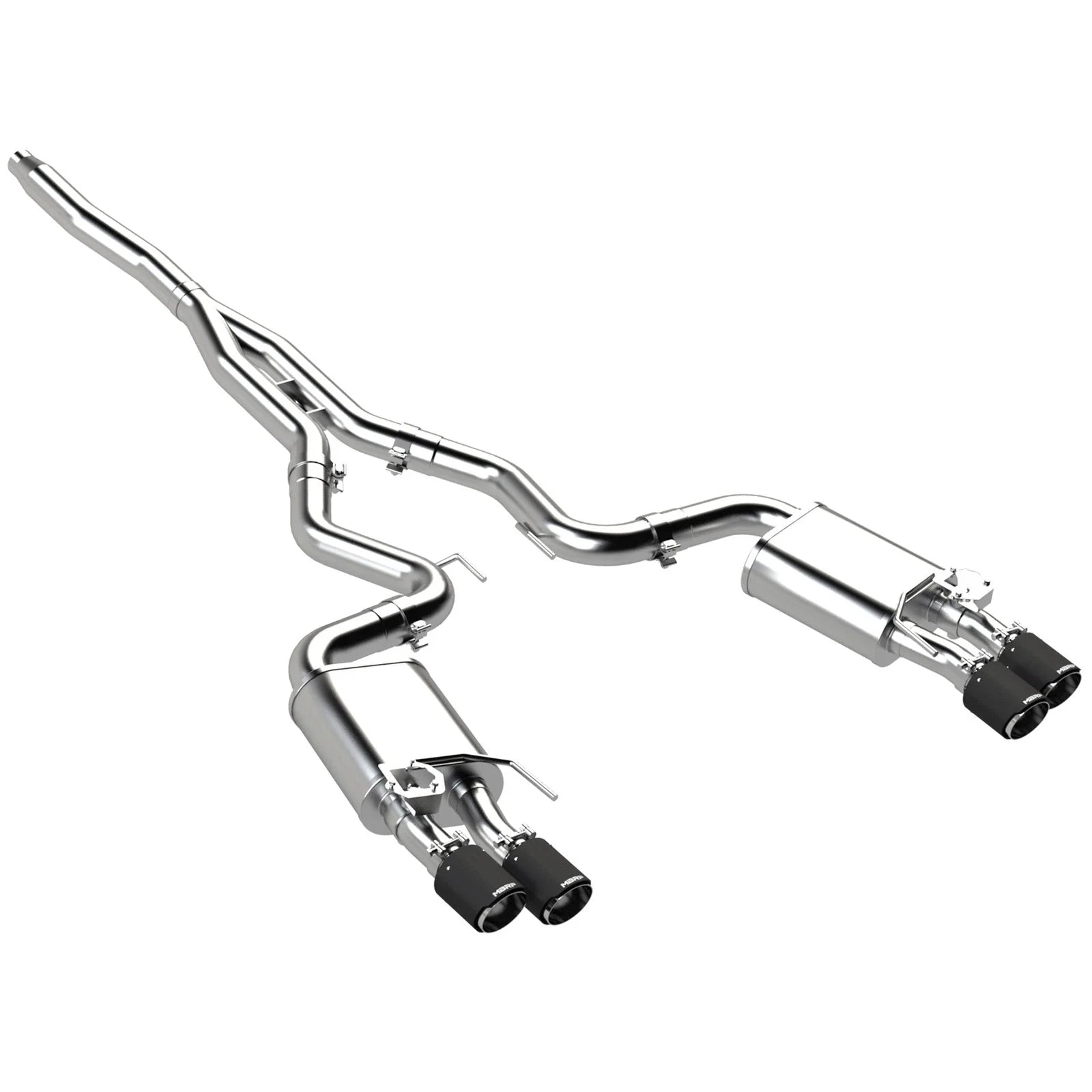 MBRP 18-22 Ford Mustang 2.3L Ecoboost 3in Cat-Back Exhaust w/ Quad Carbon Fiber SS Tips - T304