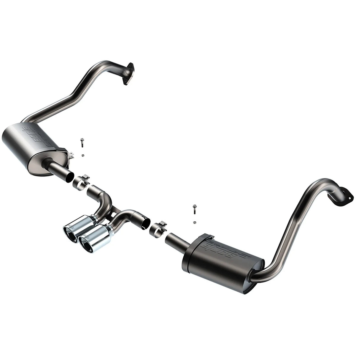 Borla 17-22 Porsche Cayman/Boxster 718 2.0L 4 Cyl. AT/MT RWD 2DR 2.25in S-Type Exhaust