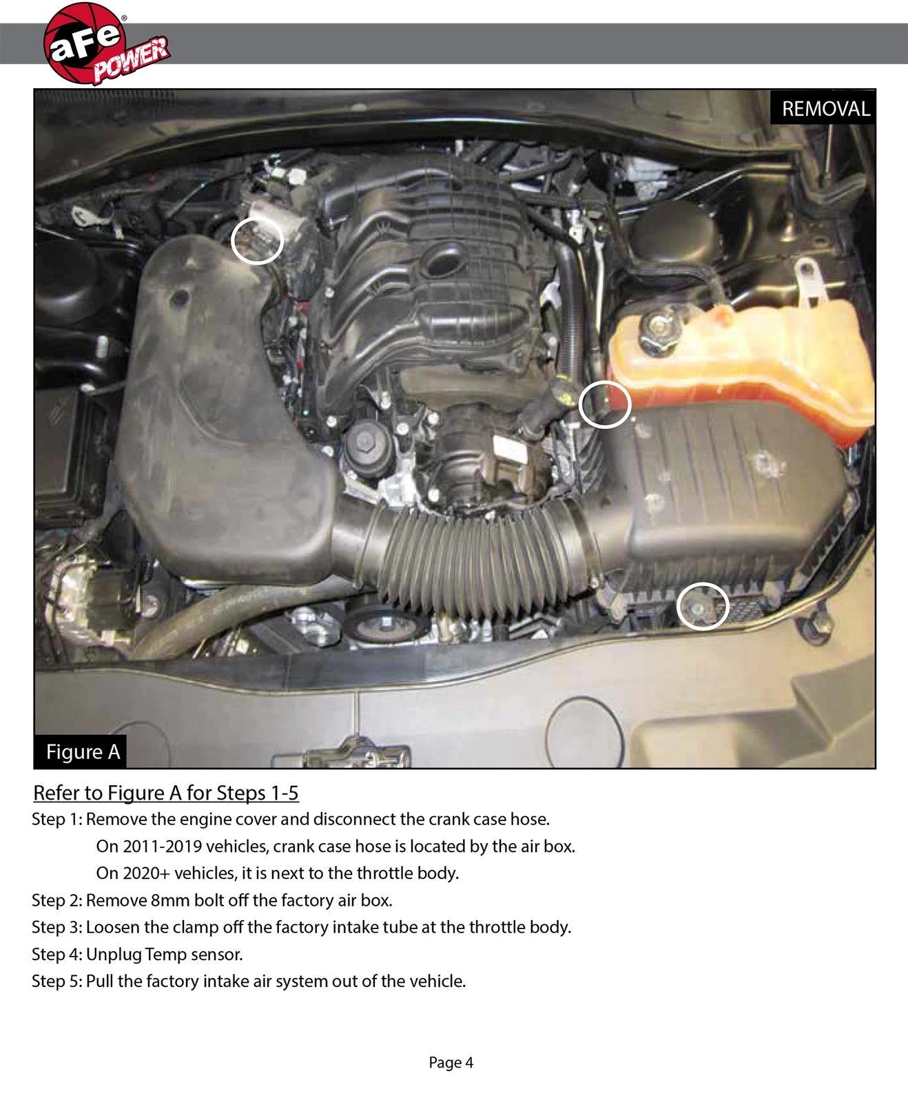 aFe Momentum GT Dry S Stage-2 Intake System 11-15 Dodge Challenger/Charger V6-3.6L