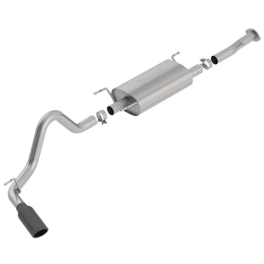 Borla 16-18 Toyota Tacoma 3.5L AT 4DR CC Short Bed S-Type SS Catback Exhaust - Black Chrome Tip