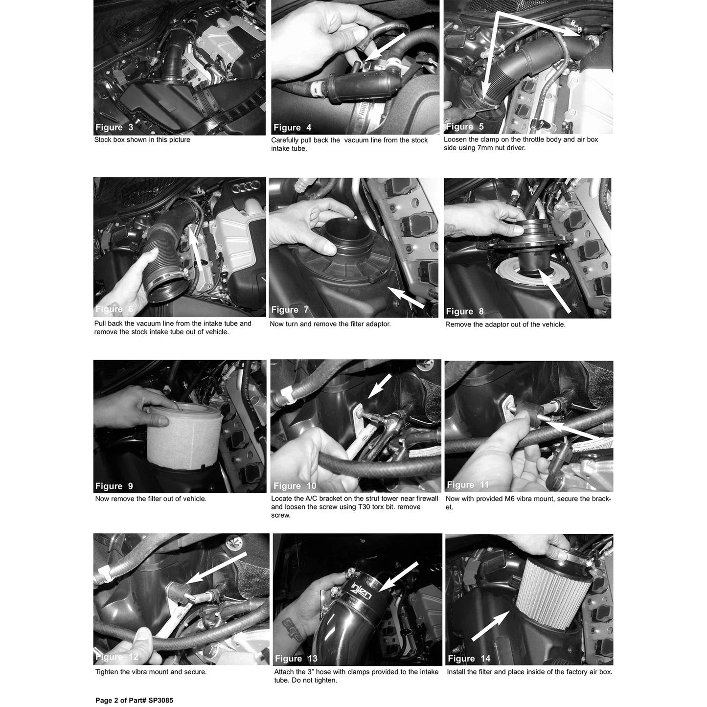 Injen 12-18 Audi A7 3.0L Supercharged Polished Short Ram Intake w/ MRI Tech & Air Horn