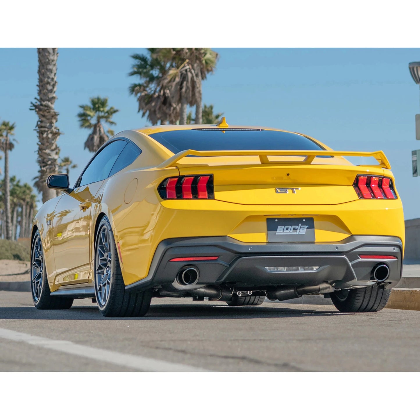 Borla 2024 Ford Mustang GT 5.0L V8 w/o Active Exhaust S-Type Axle-Back Exhaust System - Black Chrome
