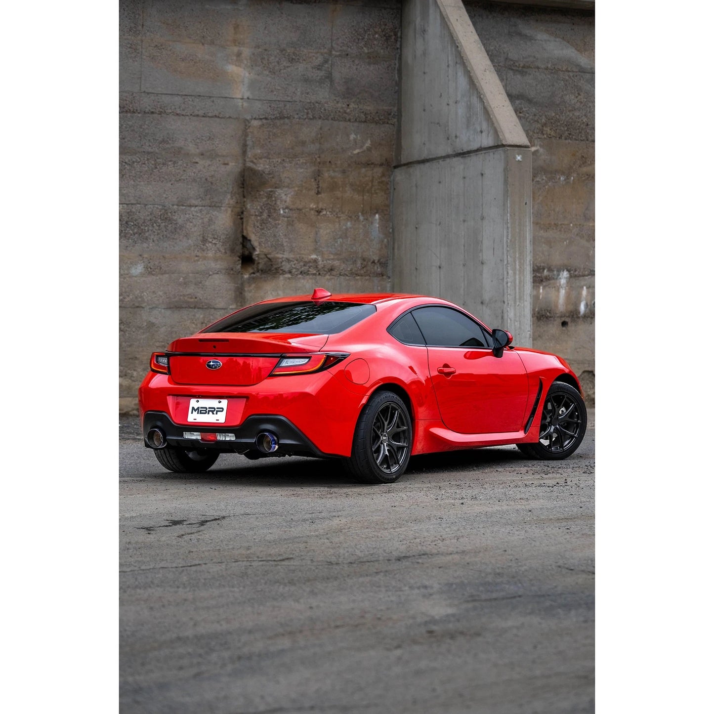 MBRP 2022 Subaru BRZ 2.4L/Toyota GR86 2.4L 2.5in Dual Split Rear Exit w/5in OD Burnt End Tips - T304