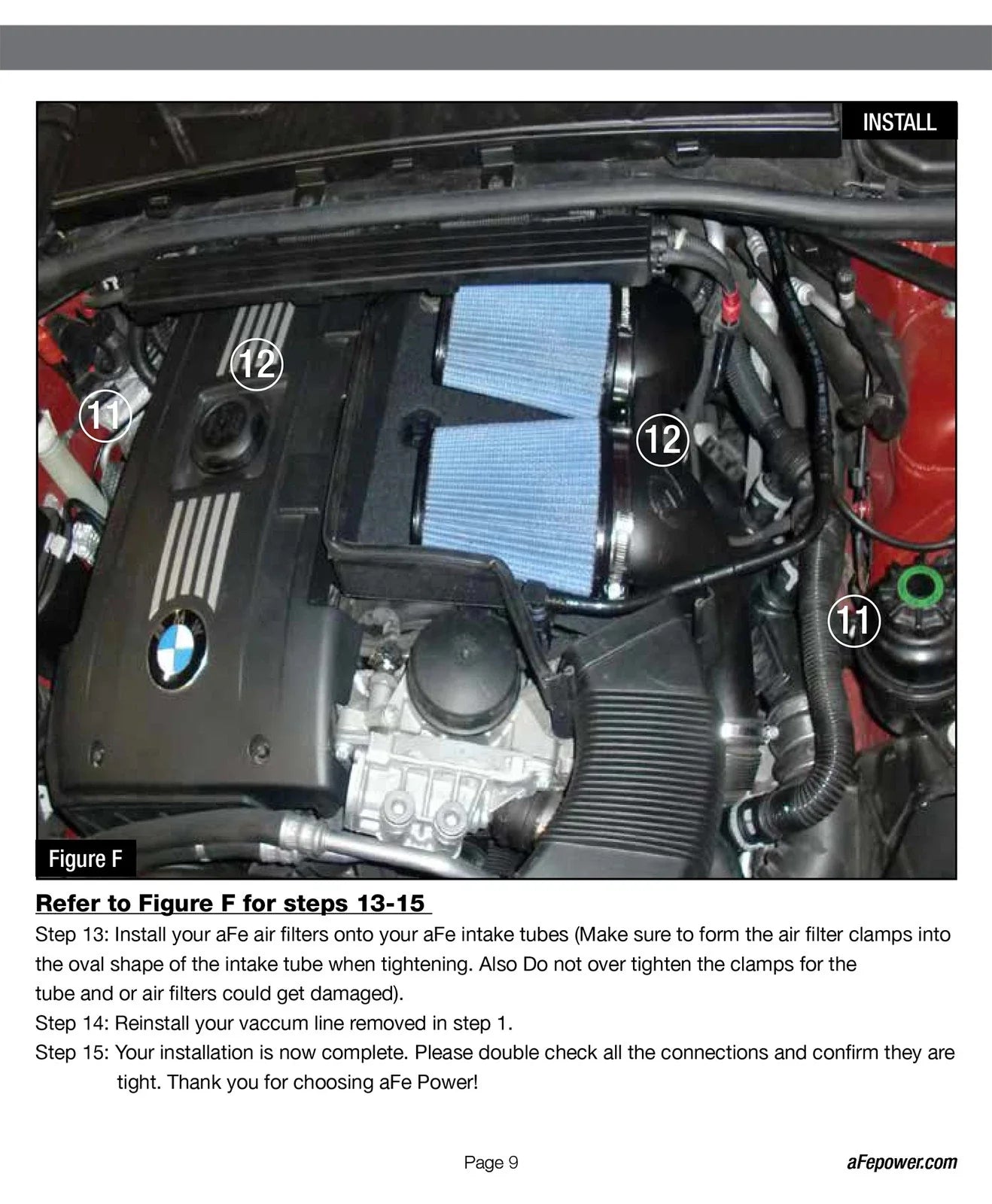 aFe MagnumFORCE Intakes Stage-2 P5R AIS P5R BMW 335i (N54) 07-11L6-3.0L/Z4 35i 09-15 (tt)