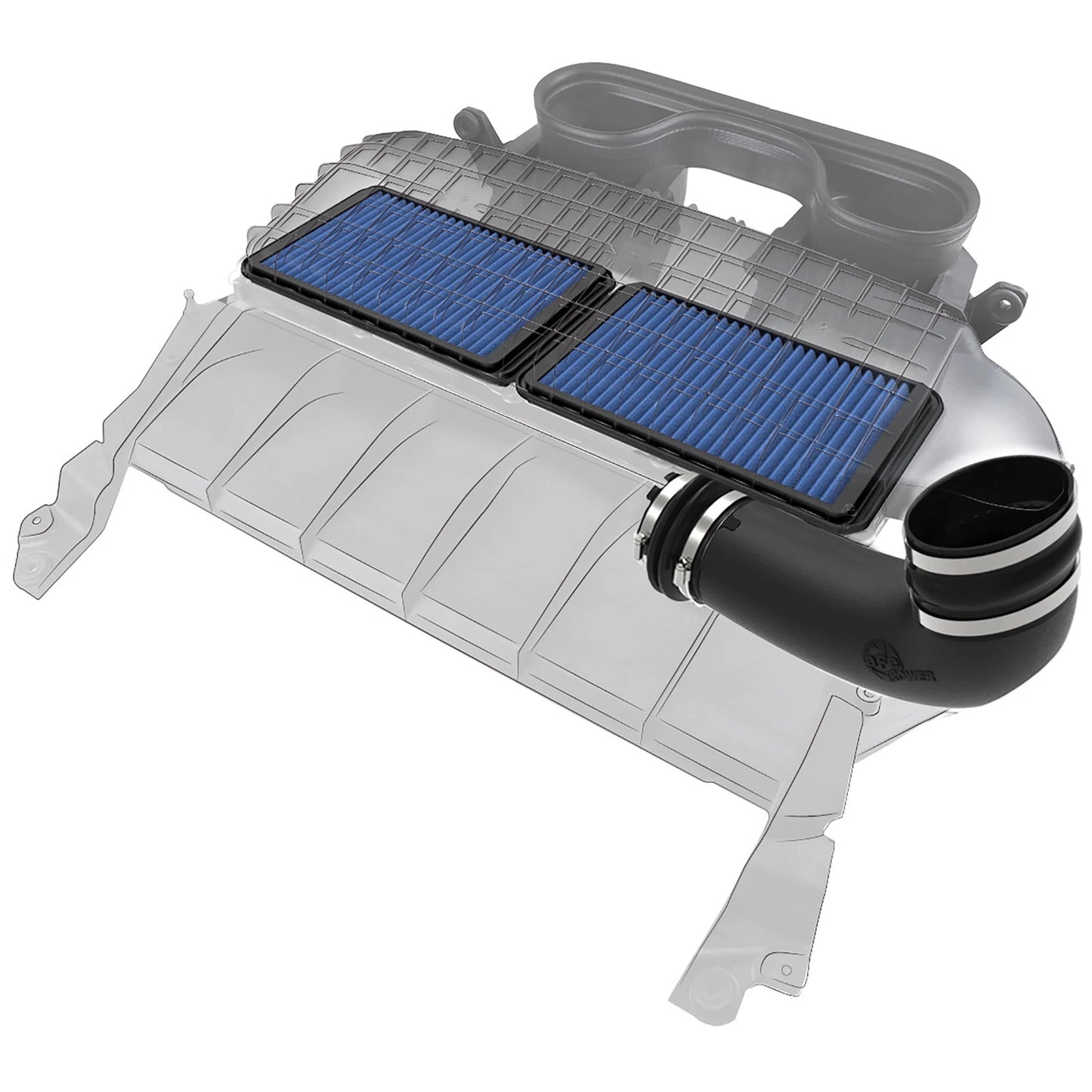 aFe 21-23 Ram 1500 TRX HEMI V8 6.2L (sc) Super Stock Induction System w/ Pro 5R Filters
