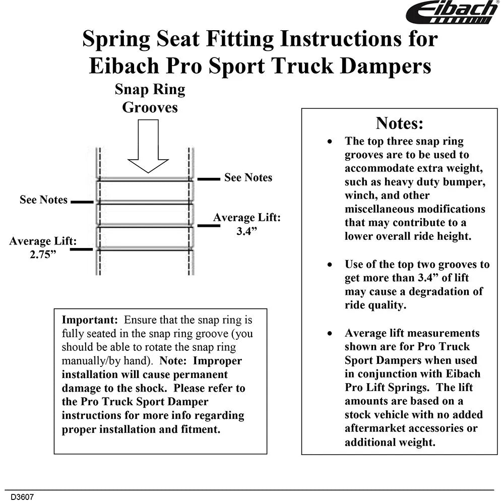 Eibach Pro-Truck Lift Kit for 2010+ Toyota 4Runner - Front (Must Be Used w/ Pro-Truck Front Shocks)