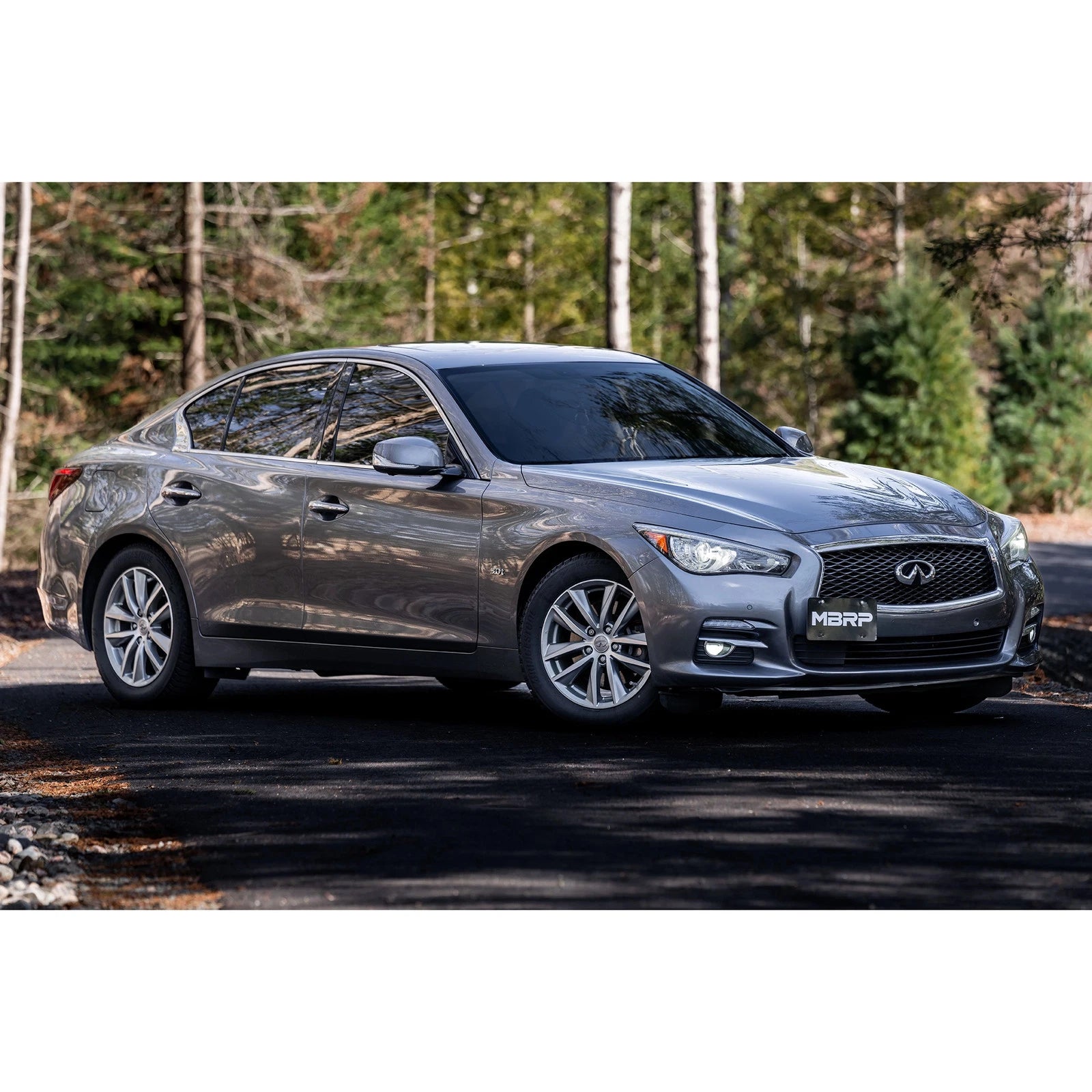 MBRP 16-22 Infiniti Q50 3.0L RWD/AWD 3in Cat-Back Dual Split Rear Street Version T304