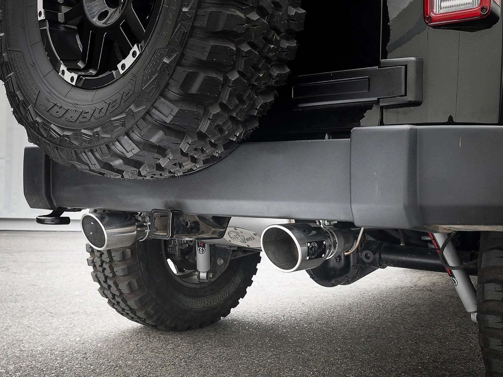 aFe Rebel Series 2.5in 409 SS Cat-Back Exhaust w/ Polished Tips 07+ Jeep Wrangler (JK) V6 3.6L/3.8L