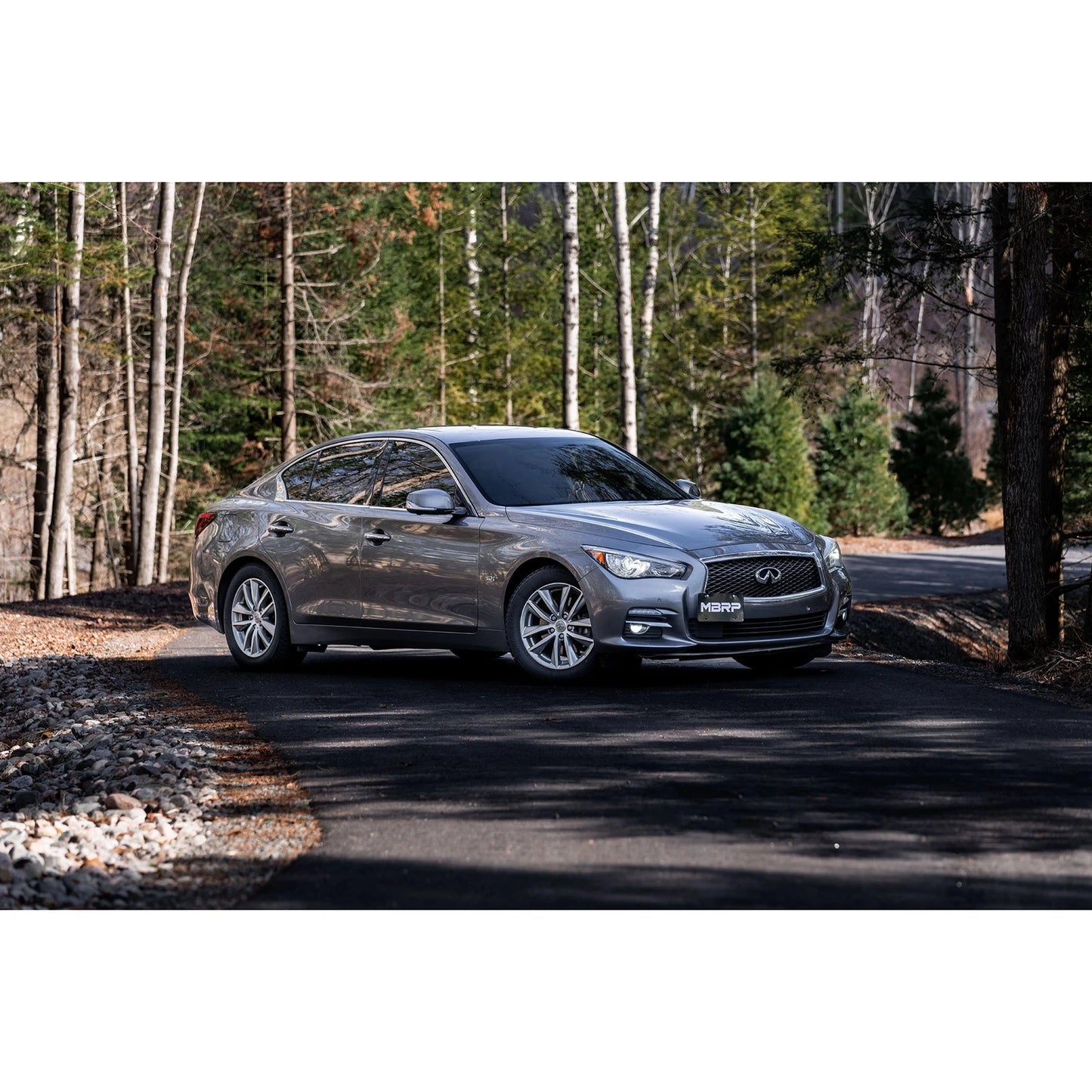 MBRP 16-22 Infiniti Q50 3.0L RWD/AWD 3in Cat-Back Dual Split Rear Street Version T304