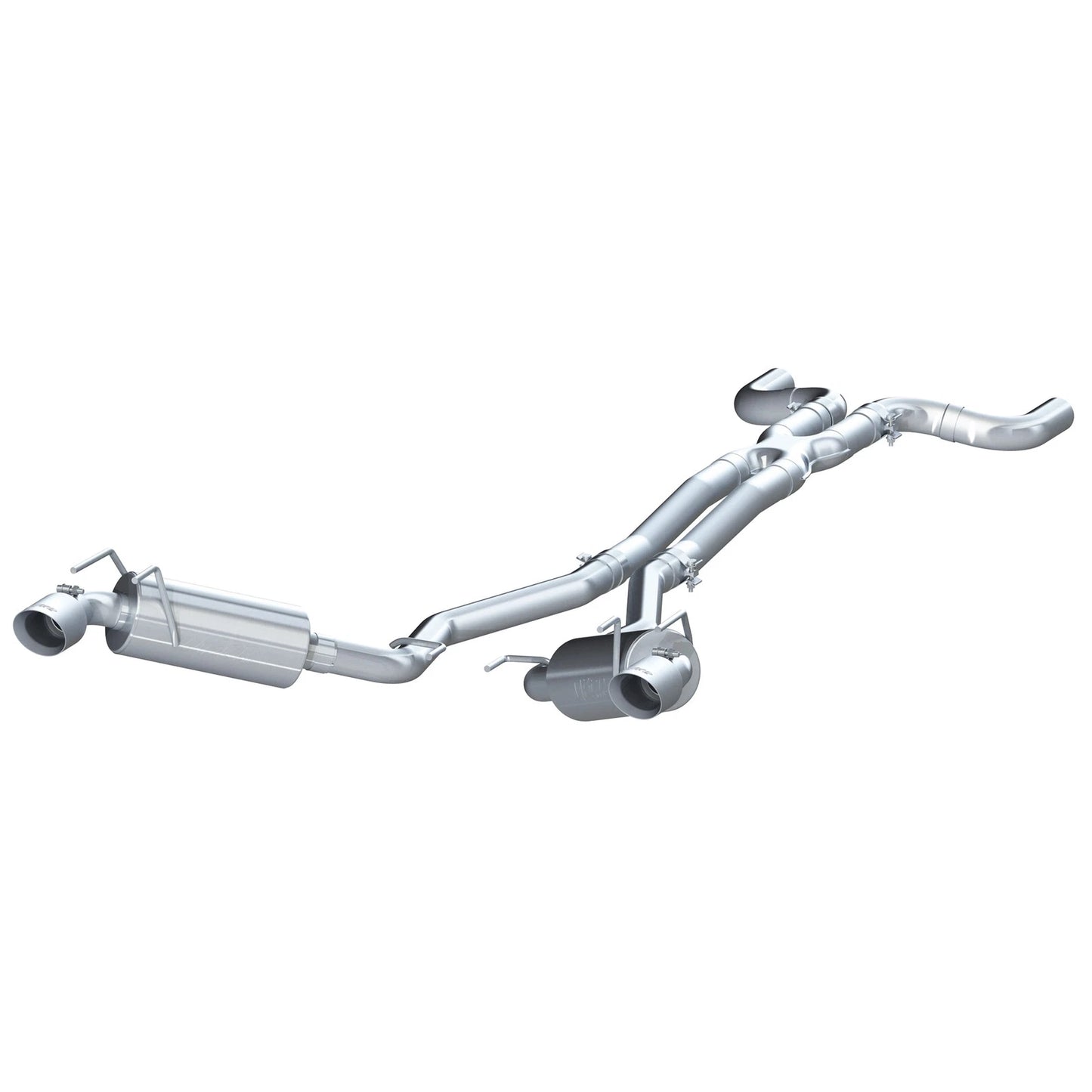MBRP 2010 Chev Camaro V6 3.6L Dual Cat Back Round Tips  (11 Conv. MUST purchase mbrpAD1710)