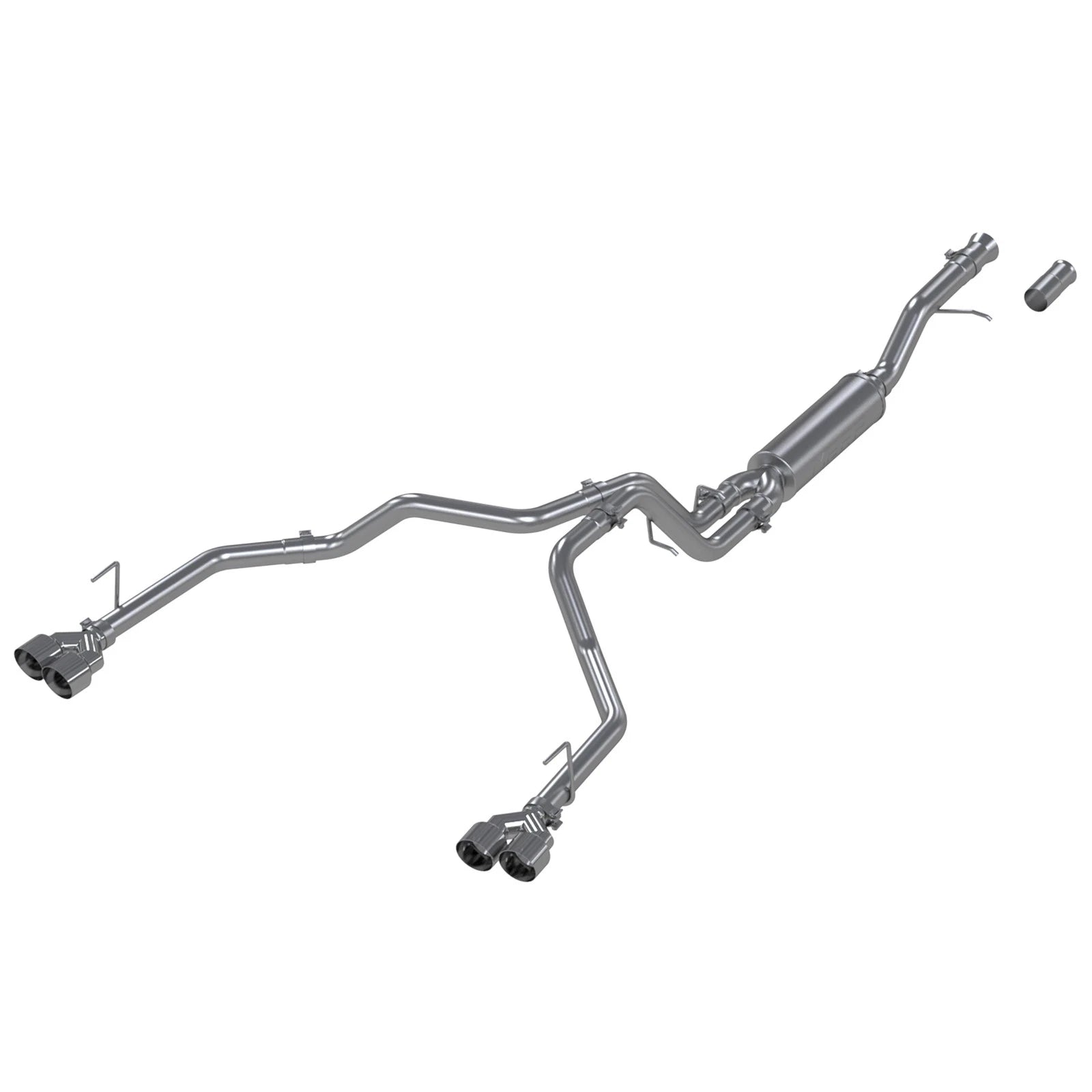 MBRP 2021+ Chevy Tahoe / GMC Yukon Alum. 3in Cat-Back Dual Split Exhaust w/ Quad Tips