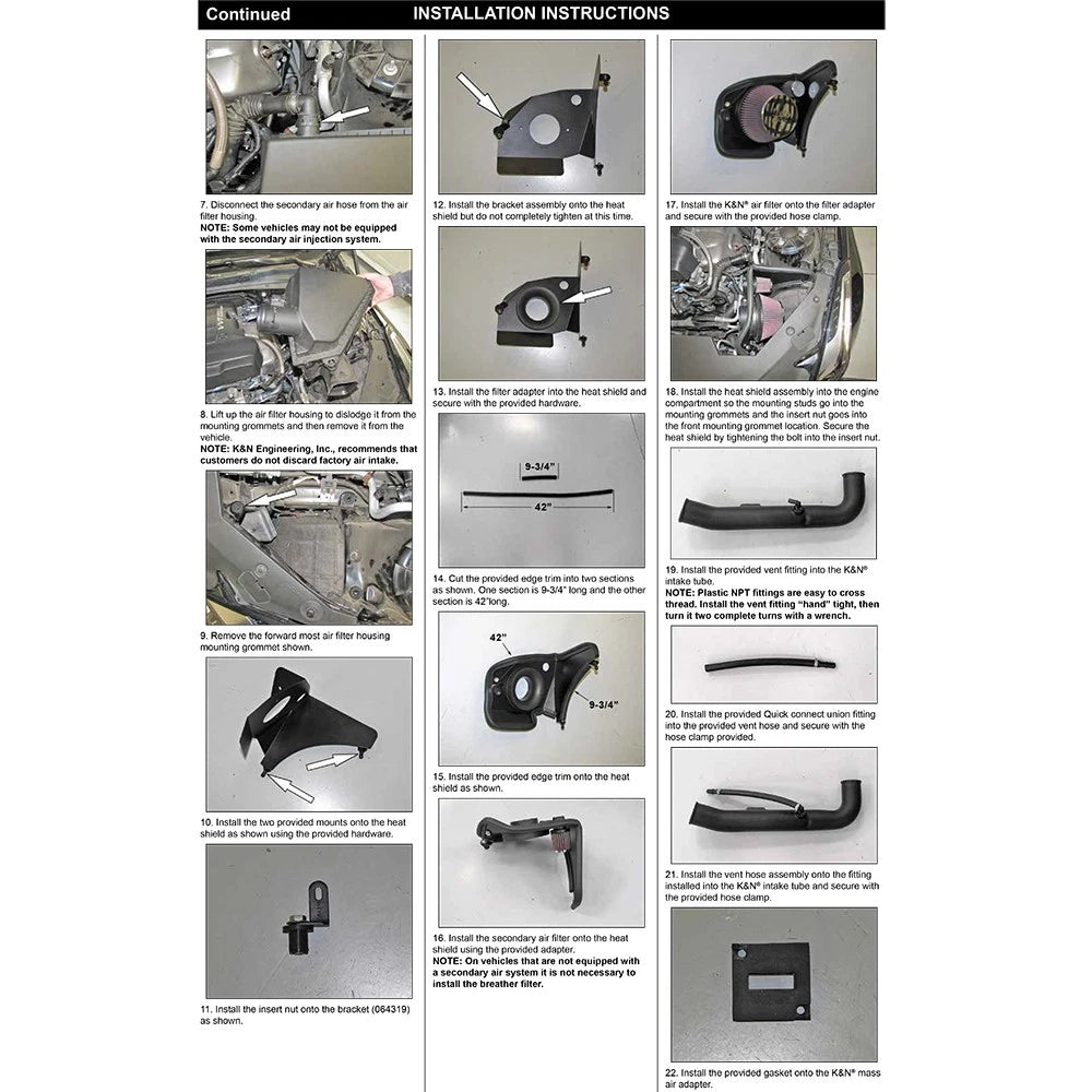 K&N 63 Series AirCharger Performance Intake Kit 13-15 Cadillac ATS 2.5L L4 F/I