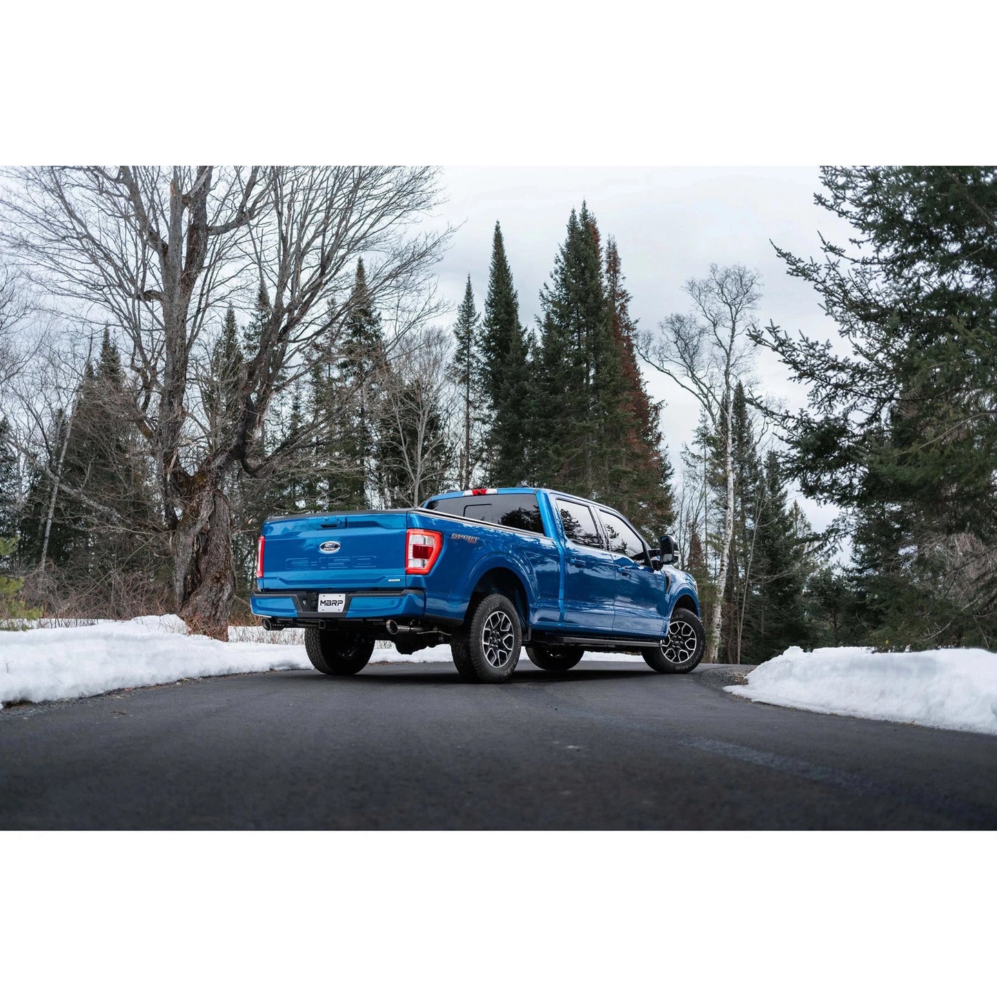 MBRP 2021+ F-150 2.7L/ 3.5L Ecoboost, 5.0L 3in Cat Back 2.5in Dual Split Rear - Aluminized Steel
