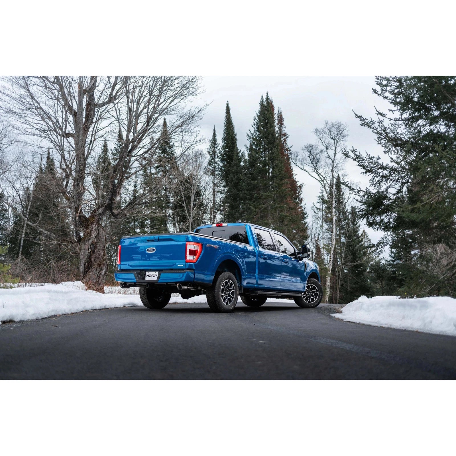 MBRP 2021+ F-150 2.7L/ 3.5L Ecoboost, 5.0L 3in Cat Back 2.5in Dual Split Rear - Aluminized Steel