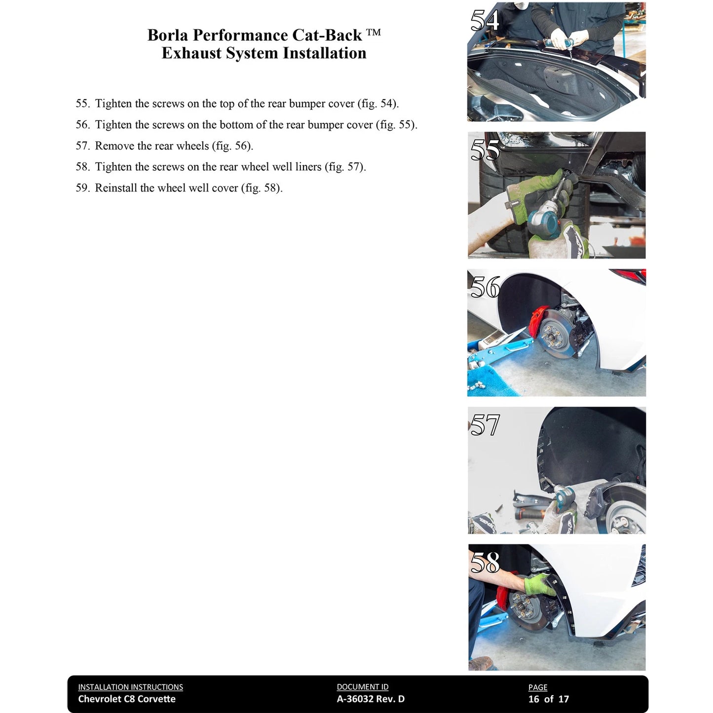 Borla 20-23 Chevy Corvette 6.2L V8 AT w/o NPP 3in ATAK Catback Exhaust - Black Chrome Tips