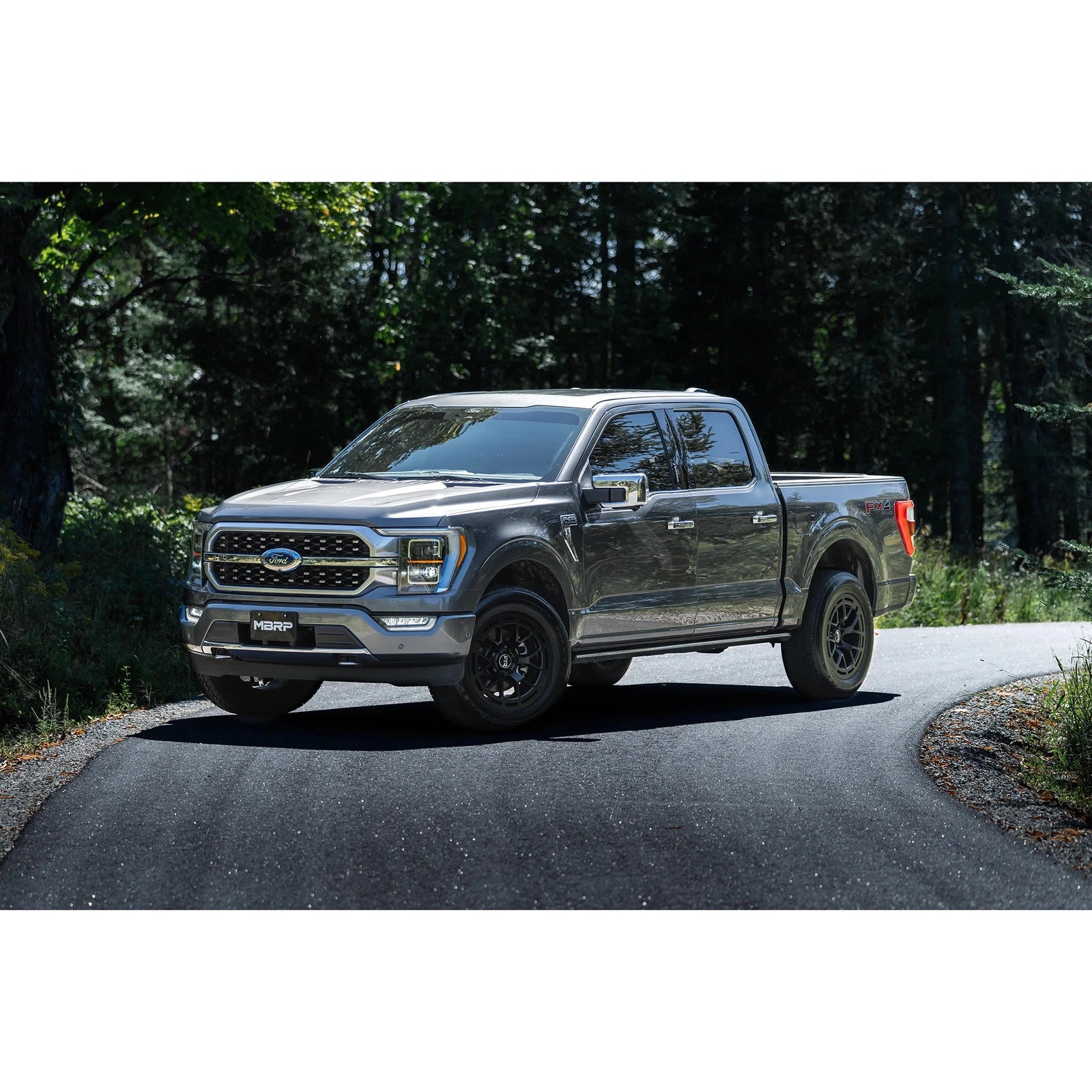 MBRP 2021 Ford F-150 2.7L EcoBoost / 3.5L EcoBoost / 5.0L 3in Cat Back Single Side Exit Black