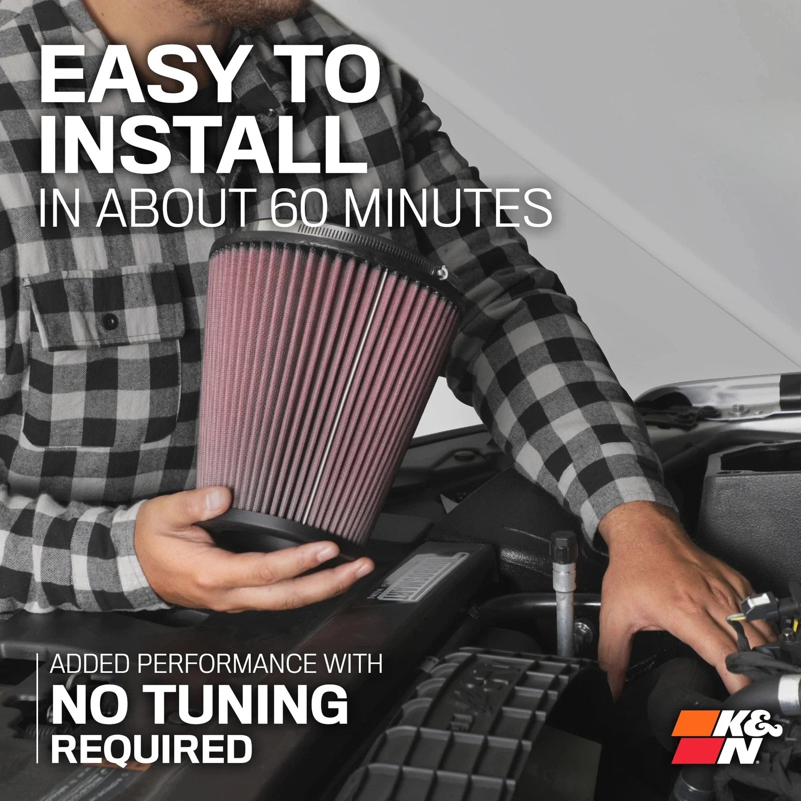 K&N 23-24 Ford F150 Raptor R 5.2L V8 Performance Air Intake System