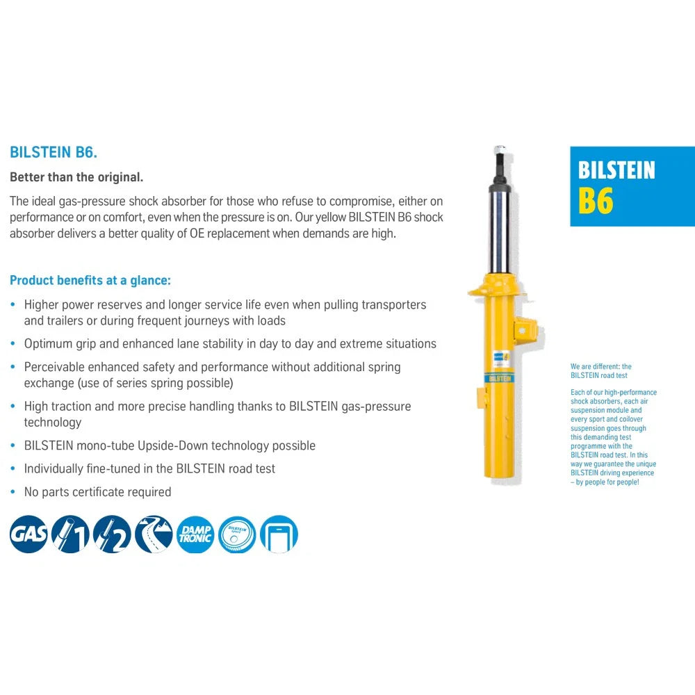 Bilstein B6 (HD) 71-03 Dodge B100 / B200 / B300 / MB / BF Front Shock Absorber