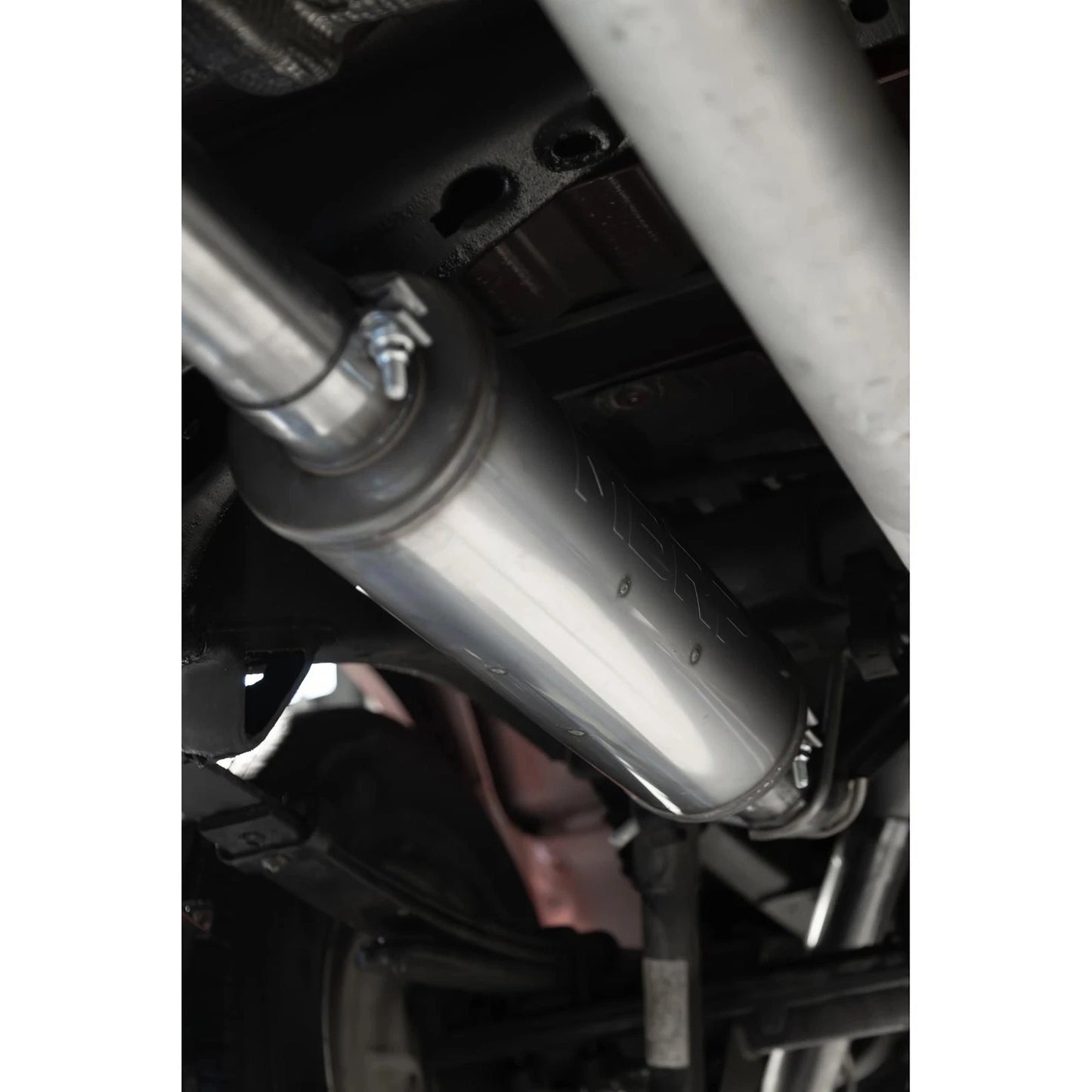 MBRP 19-24 GM 1500 Silverado/Sierra 2.7L Blk-Coated Alum. Steel 3in Cat-Back Single Side 4in Blk Tip