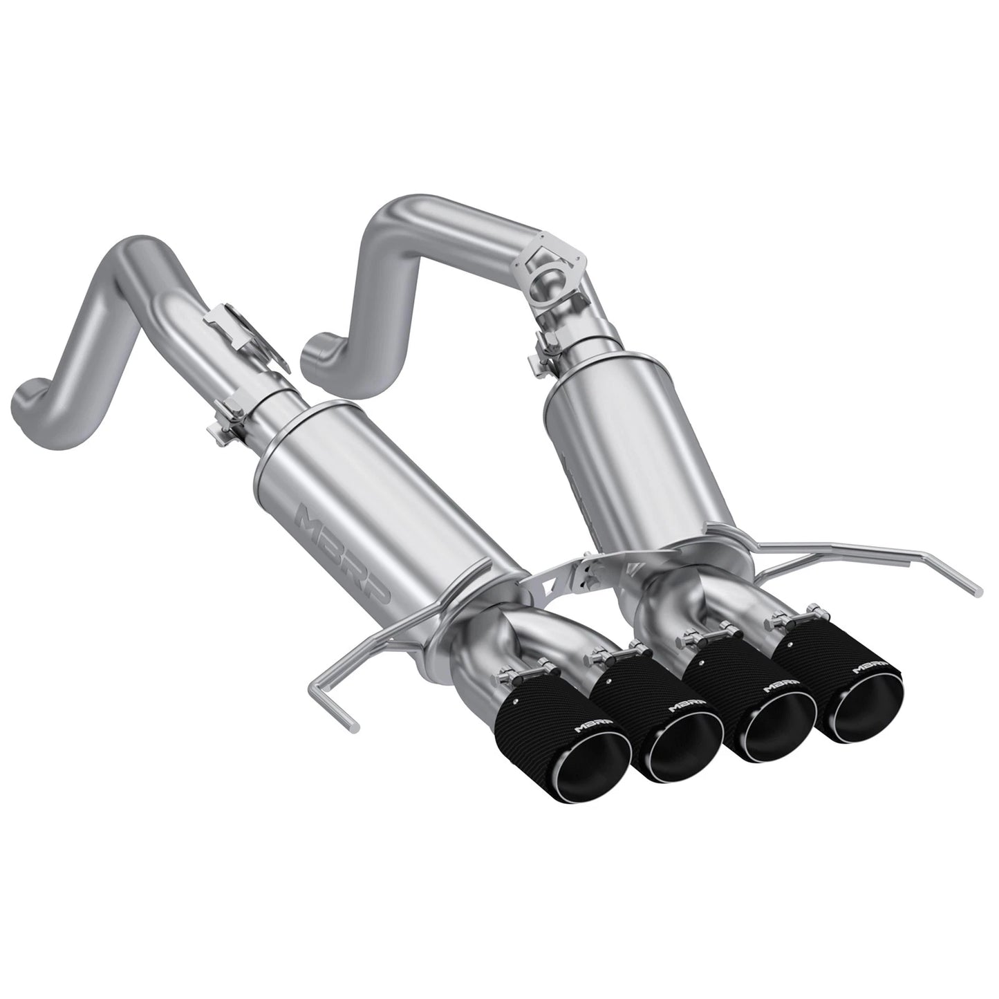MBRP 14-19 Chevrolet Corvette 3in Dual Split Rear Axle Back w/ Carbon Fiber Tips
