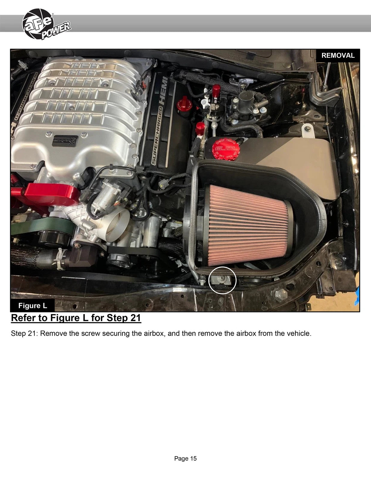 aFe Dodge Charger SRT Hellcat Redeye 21-23 V8-6.2L Track Series Stage-2 Carbon Fiber Intake System
