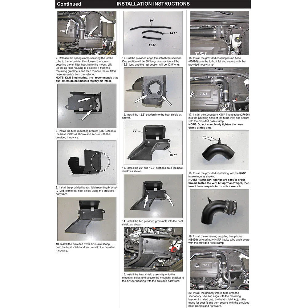 K&N 14-15 VW Jetta GLI 2.0L-L4 Typhoon Intake
