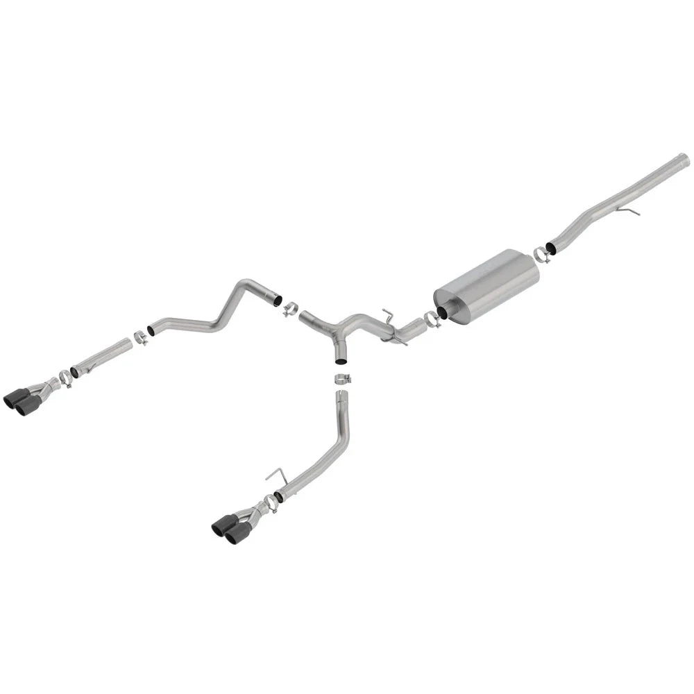 Borla 19 Chevrolet Silverado/GMC Sierra 1500 6.2L SS Touring Catback Exhaust - Black Chrome Tips
