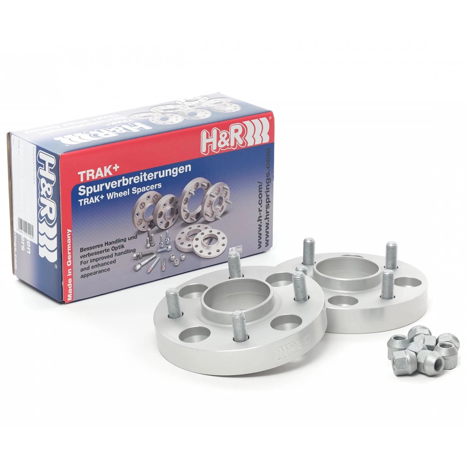 H&R Trak+ 18mm DRM Wheel Spacer 4/100 Bolt Pattern 54.1 Center Bore Stud 12x1.5 Thread