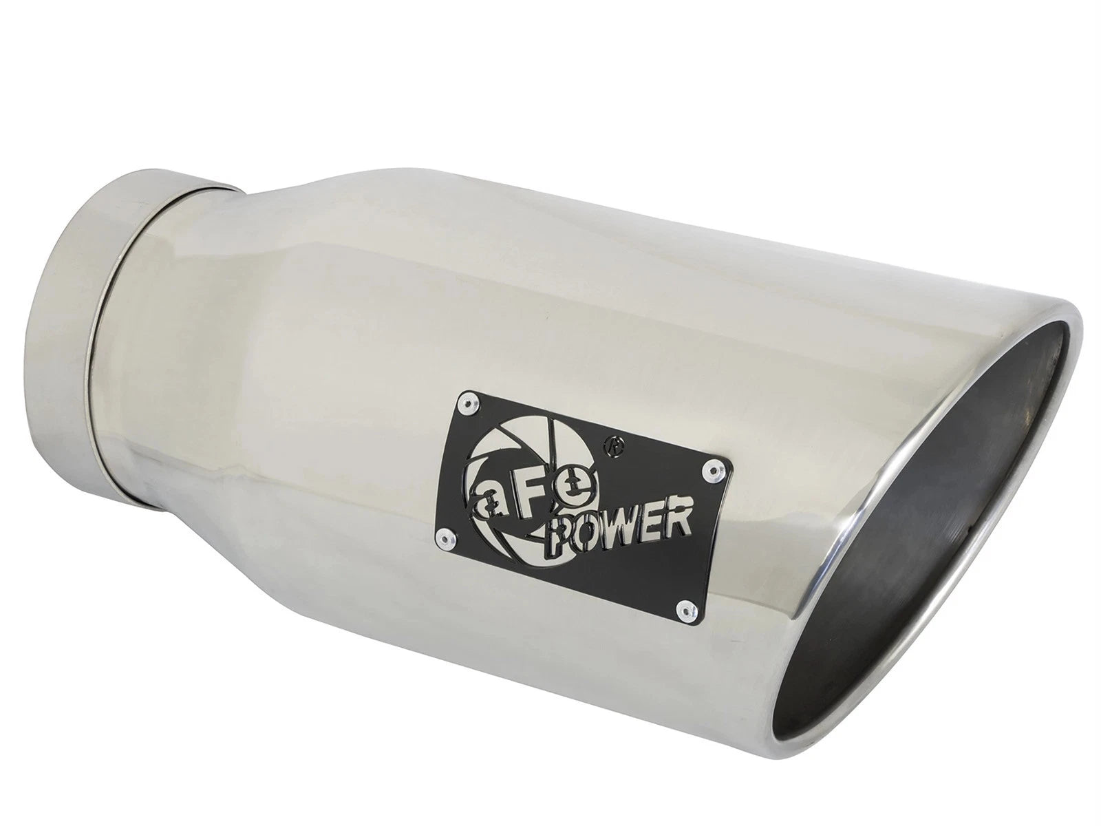aFe ATLAS 5in DPF-Back Alum Steel Exhaust System w/Polished Tip 19-20 Ram Diesel Trucks L6-6.7L (td)