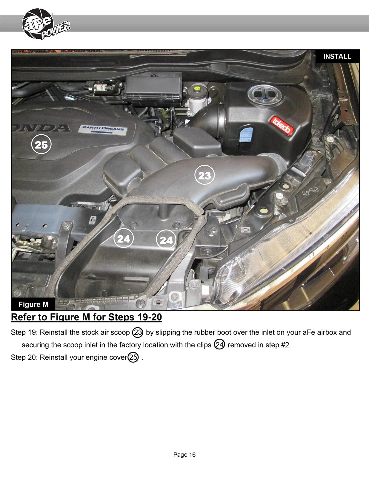 aFe Takeda Momentum Pro Dry S Cold Air Intake System 17-19 Honda Ridgeline V6-3.5L