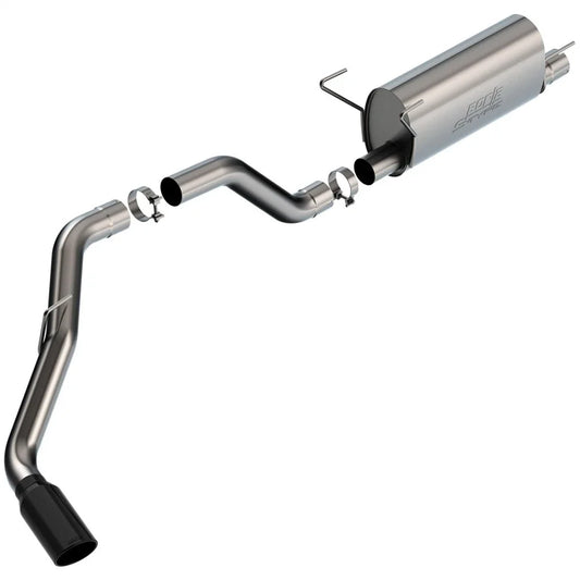 Borla 19-22 RAM 2500 6.4L V8 AT 2/4WD S-TYPE Cat Back Black Chrome Tips
