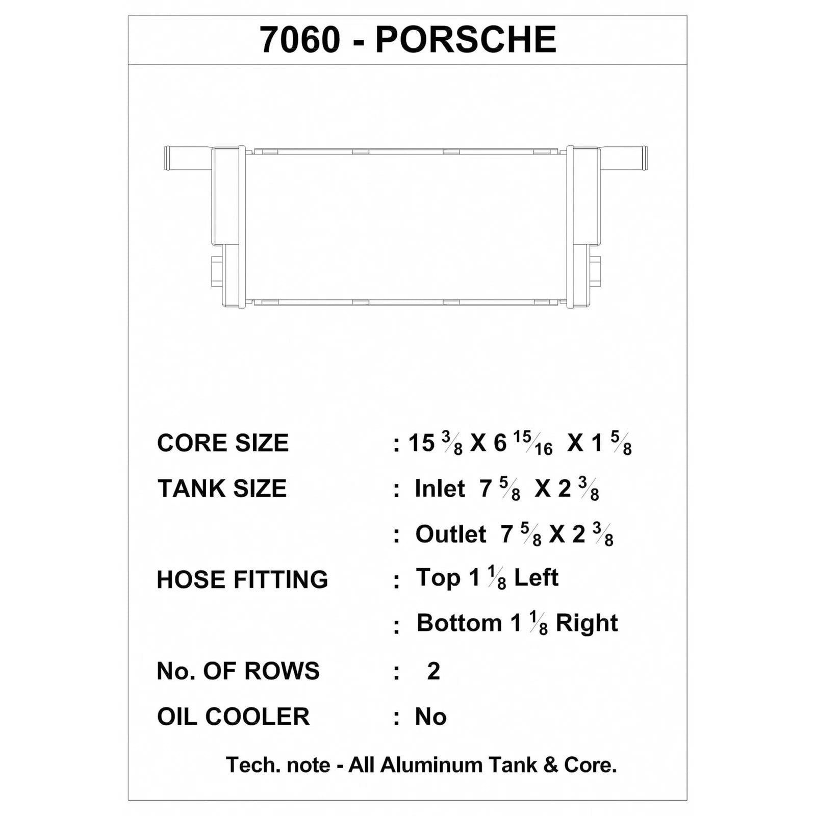 CSF Porsche Cayman/Boxster/Carrera (991/981) Auxiliary Center Radiator