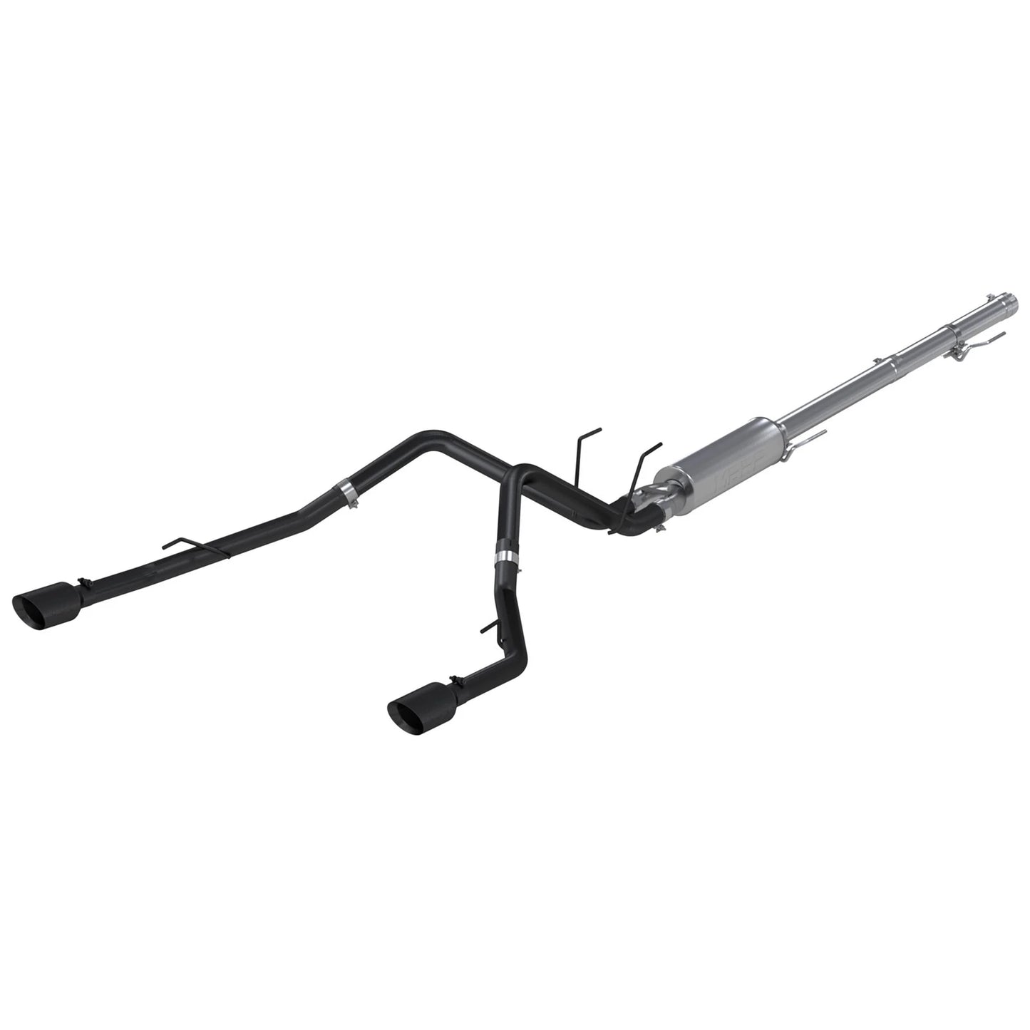 MBRP 09-14 Dodge Ram 1500 5.7L Cat-Back Dual Split Rear (Through Stock Bumper) AL - Black