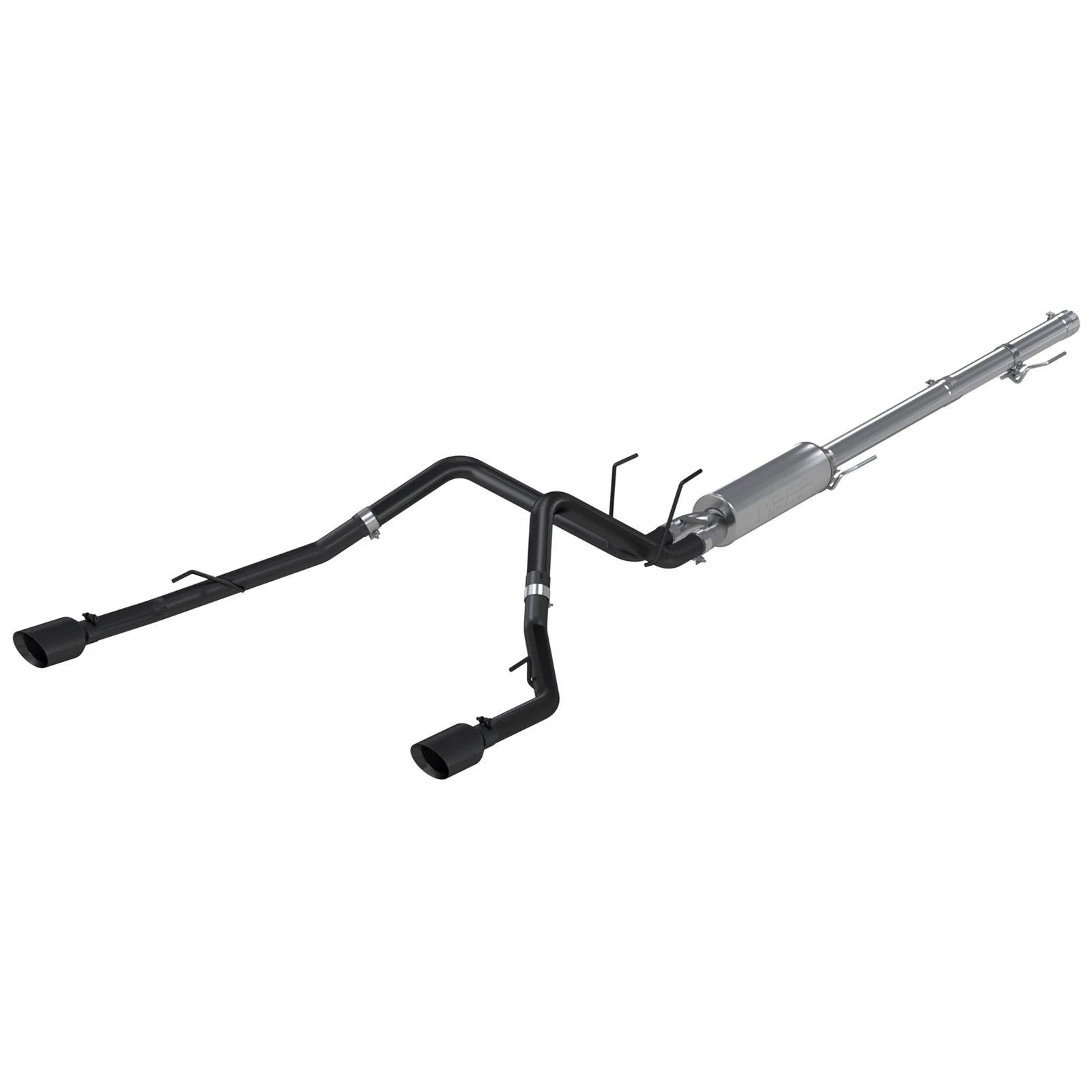 MBRP 09-14 Dodge Ram 1500 5.7L Cat-Back Dual Split Rear (Through Stock Bumper) AL - Black