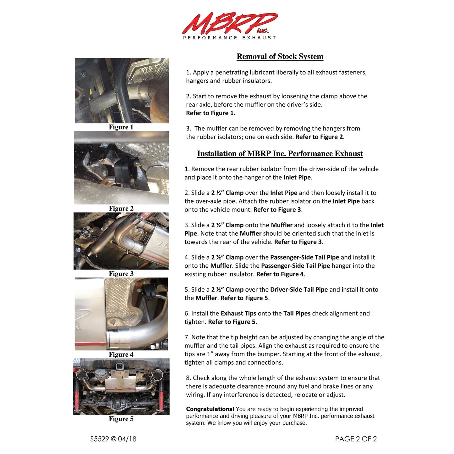 MBRP 2018+ Jeep Wrangler (JL) 3.6L V6 Dual Rear Exit Axle Back BLK Exhaust System
