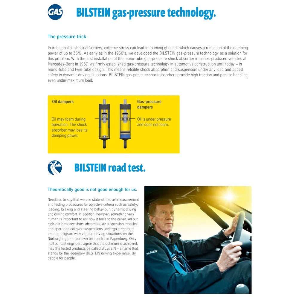 Bilstein B6 10-13 Toyota Highlander 2WD Front Left Suspension Strut Assembly