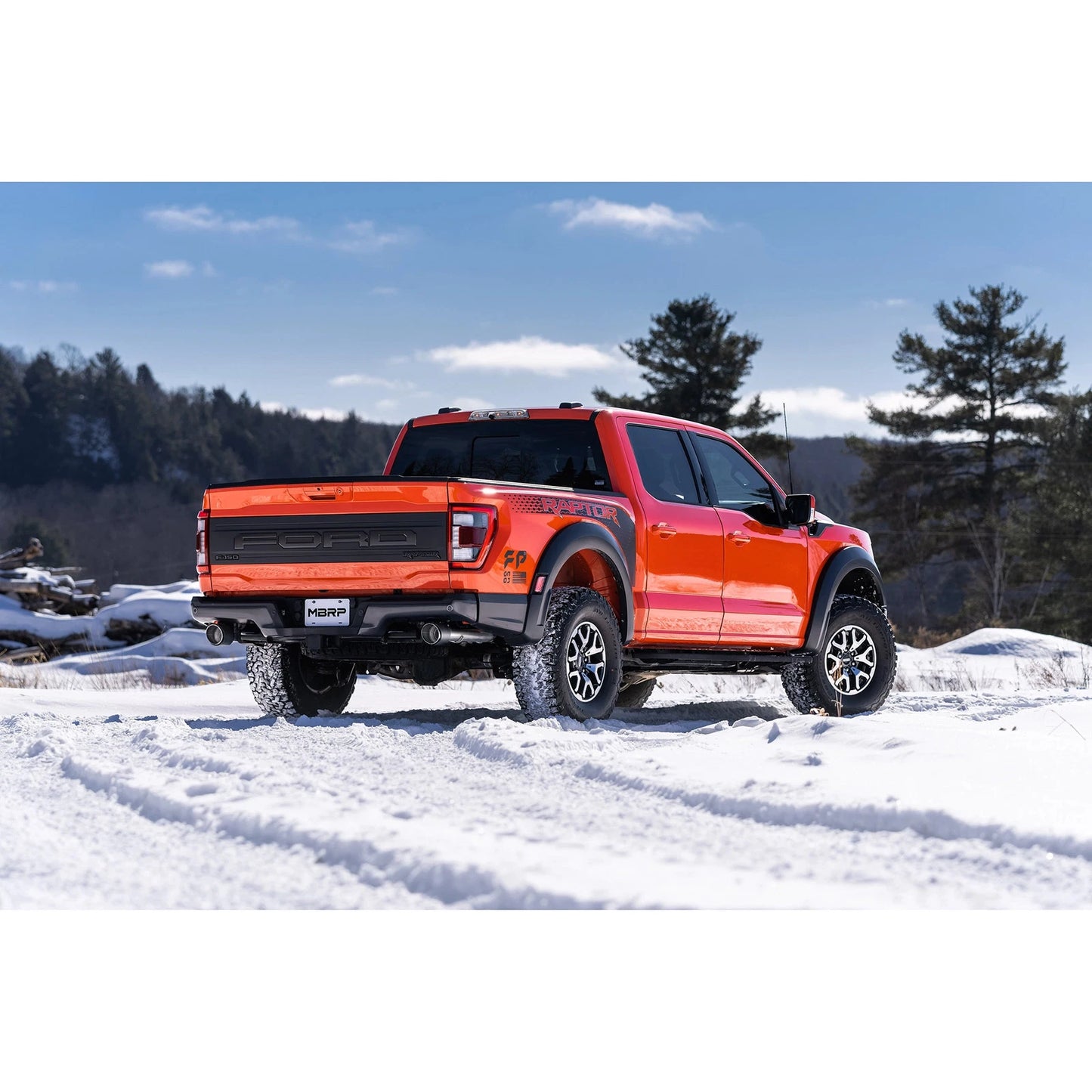 MBRP 2021+ Ford F-150 Raptor Axle-Back Dual Rear Exit T304 Performance Exhaust Sys
