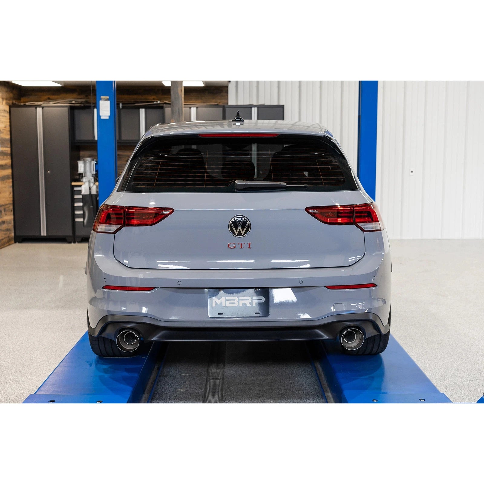 MBRP 2022 VW Golf GTI MK8 T304 SS 3in Cat-Back Exhaust 2.5in Dual Split Rear w/ Carbon Fiber Tips