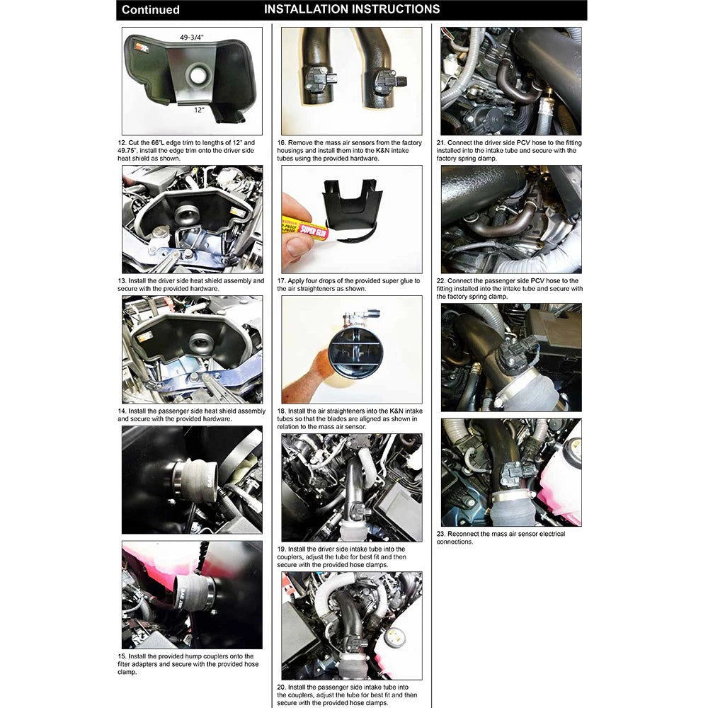 K&N 22-23 Toyota Tundra V6- 3.5L Blackhawk Performance Intake Kit