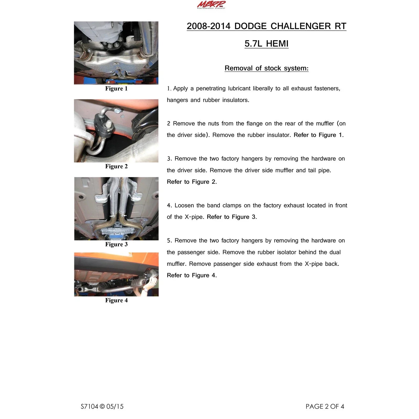 MBRP 2009 Dodge Challenger RT 5.7L Hemi Cat Back Cool Duals